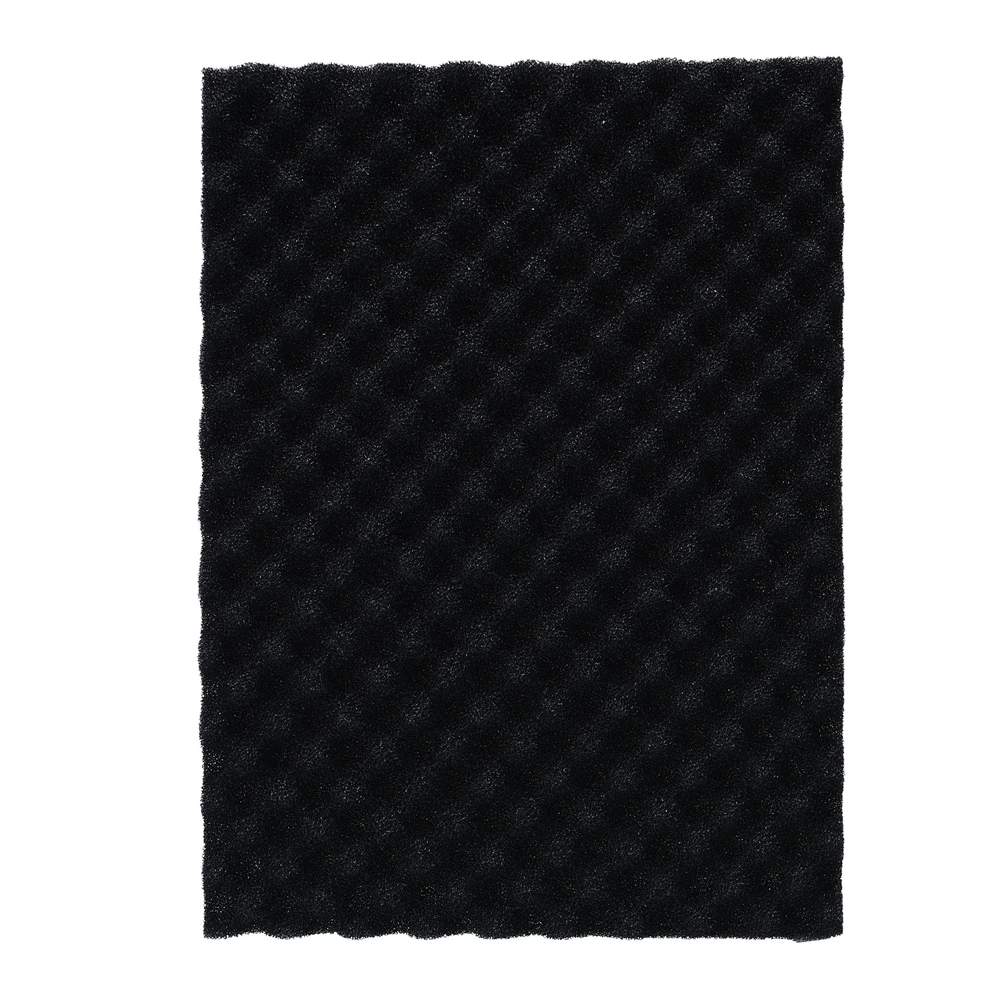 Afacygn 4 Pack Aquarium Filter Media Bio Sponge Pad 16 X 12 X 1 Inch, Fish Pond Foam Filter 20/30/40 Ppi (Black 30Ppi 4Pack)