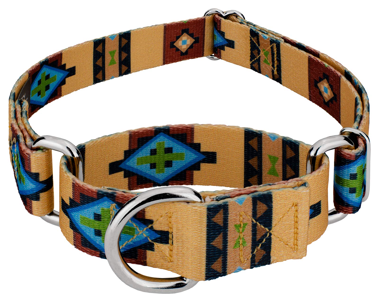 Country Brook Petz - Native Arizona Martingale Dog Collar - Country And Western Collection Featuring Rustic Designs (5/8 Inch, S