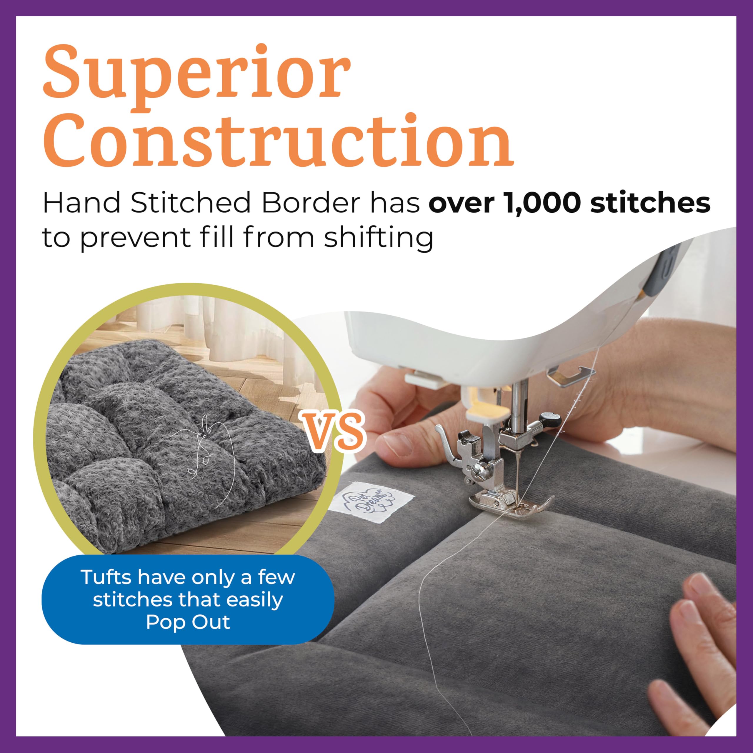 Pet Dreams Small Cat Bed - Crate Pad, Washable Cat Mat, Non-Toxic, Flat Indoor Kitten Bed, Fits Icrate 18, 24, 30, 36, 42, 48 In