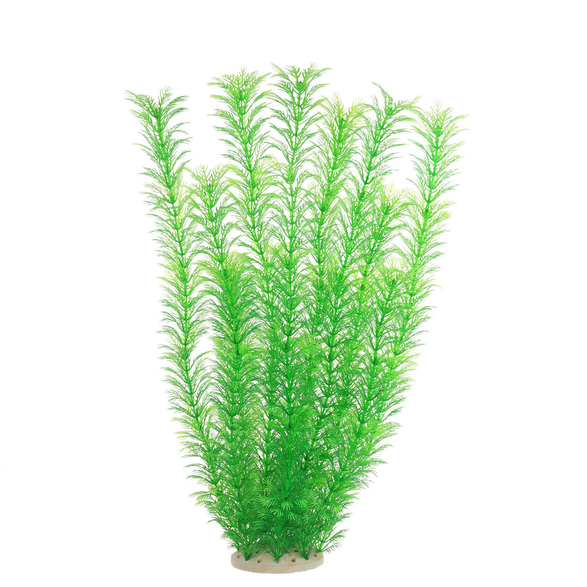 Aquarium Plastic Plants Large, Artificial Plastic Long Fish Tank Plants Decoration Ornaments Safe For All Fish 21 Inches Tall (J67 Grenn)