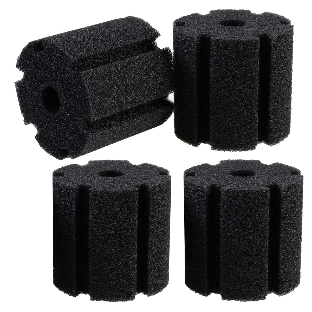 Aquaneat Aquarium Sponge Filter Replacement, Fish Tank Foam Replacement,4 Packs (Large Up To 60Gal)