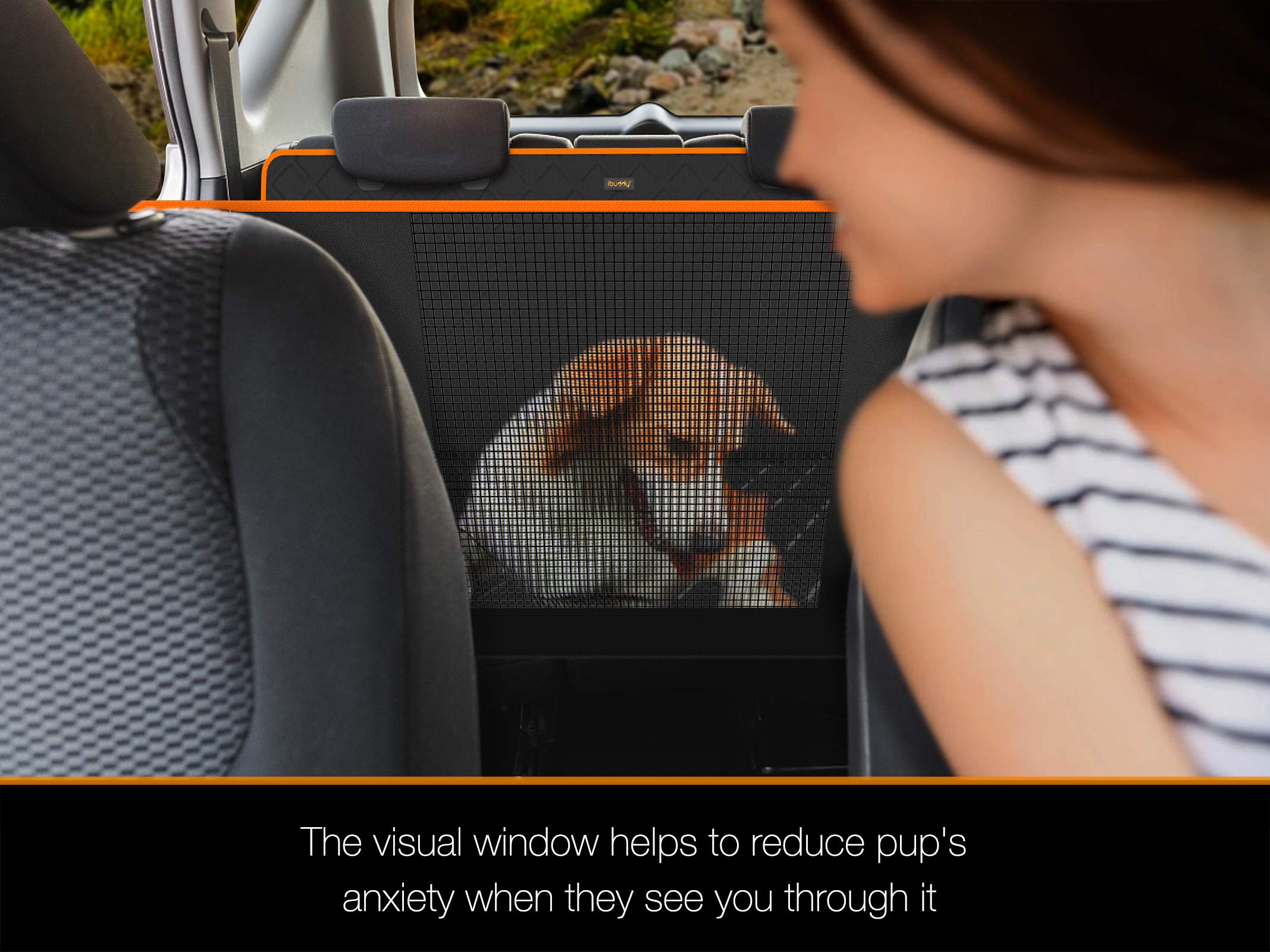 Ibuddy Xxl Dog Seat Cover For Trucks With Mesh Window Waterproof Dog Truck Hammock Durable Back Seat Protector For Full Size Pic