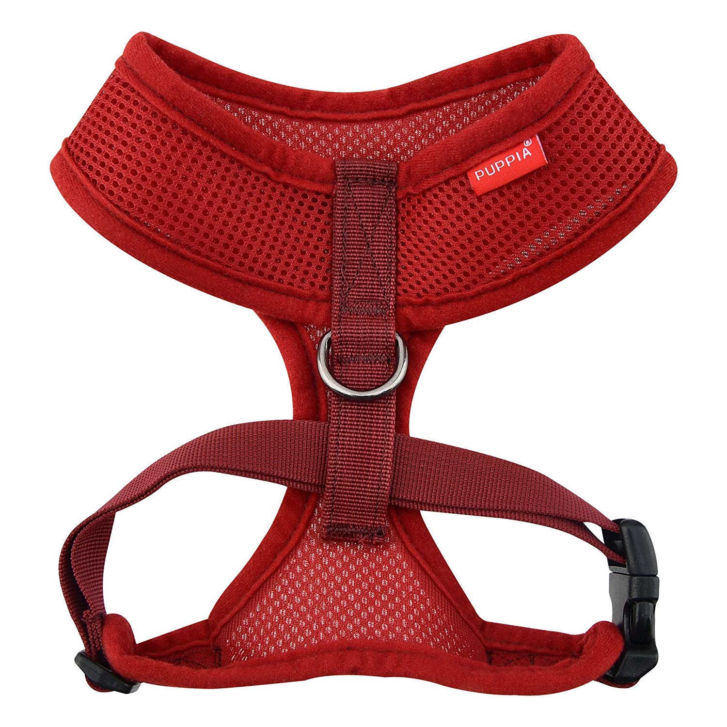 Puppia Soft Dog Harness, Wine, Medium (Pdcf-Ac30-Wn-M)