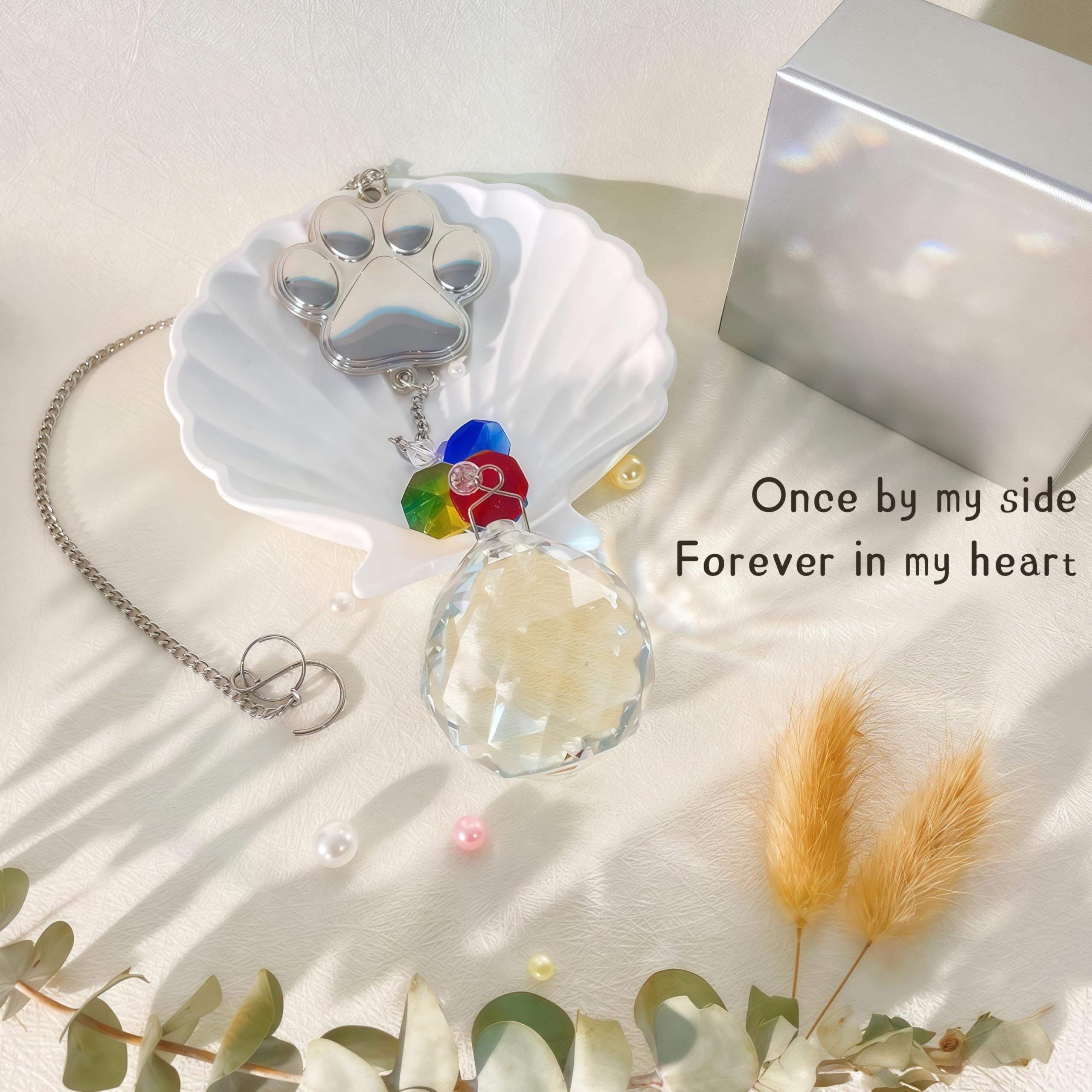 Pet Memorial Gifts Crystal Suncatcher: Dog Memorial Gifts, Loss Of Dog Sympathy Gift, Pet Bereavement Ornament In Memory Of Dog