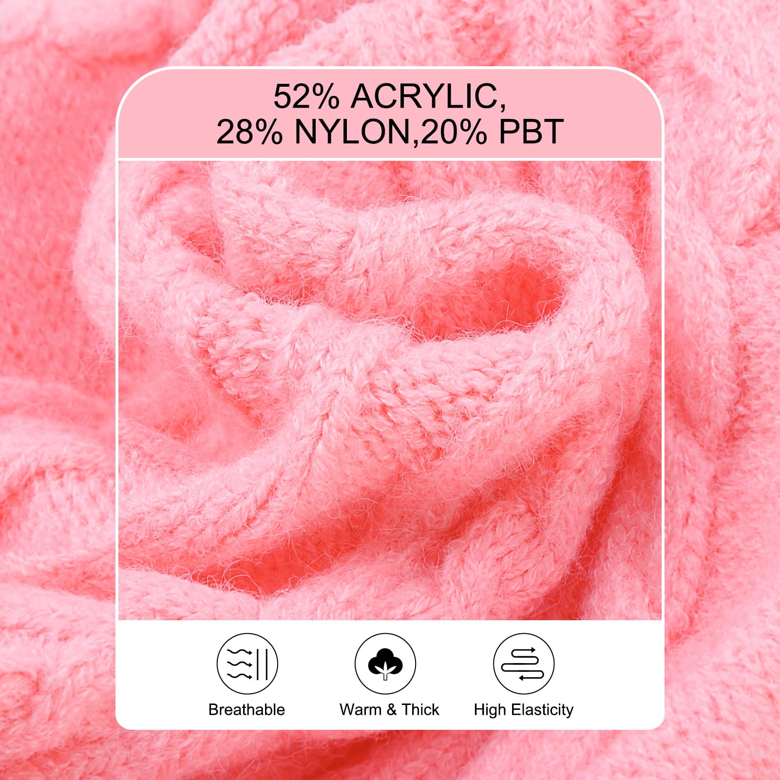 Beautyzoo Small Dog Sweater Female Male, Fleece Dog Winter Sweater For Small Girl Boy Dogs, Pink Warm Cute Puppy Pullover Sweate