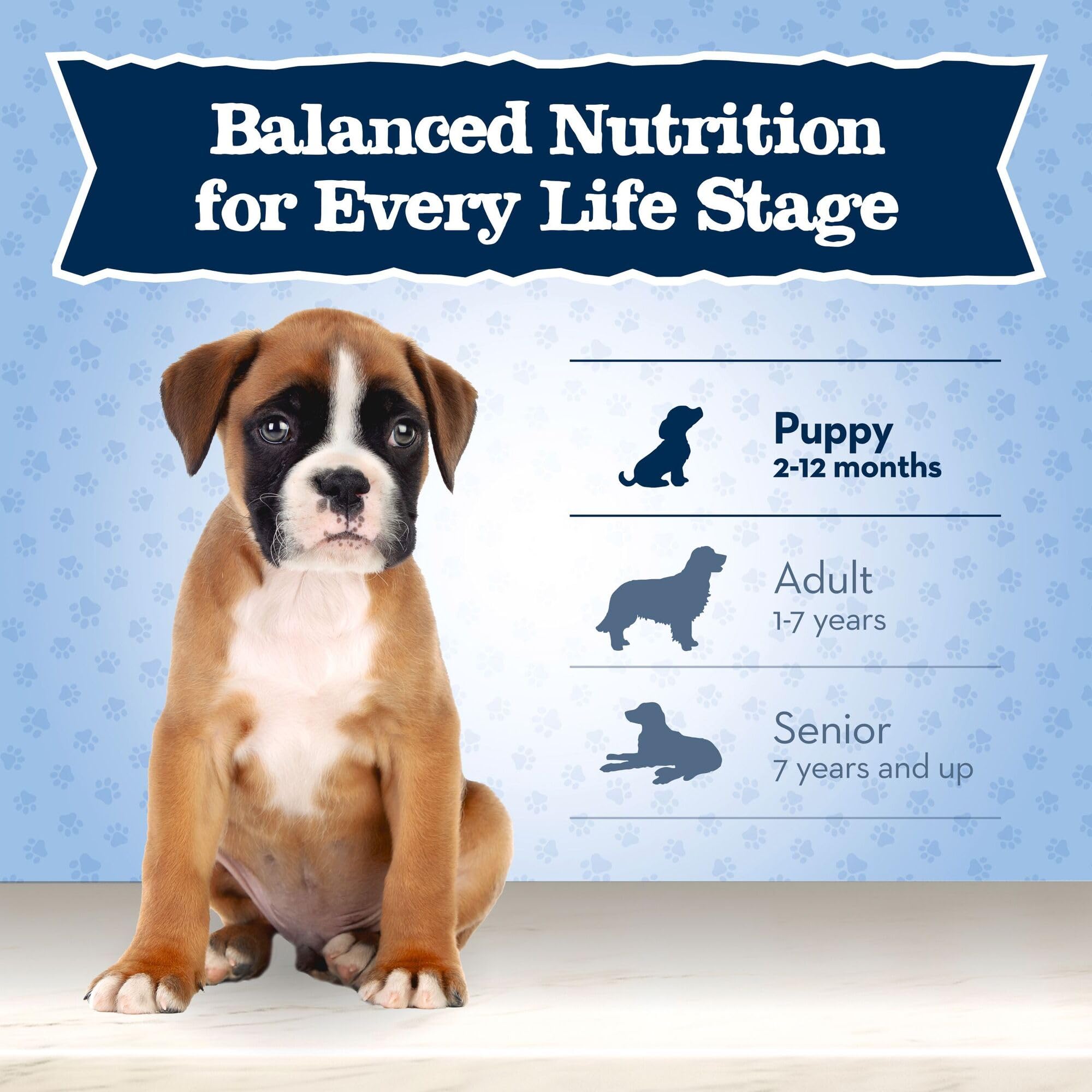 Blue Buffalo Baby Blue Natural Dry Food for Puppies, Healthy Growth Formula with DHA, Savory Chicken Recipe, 24-lb. Bag