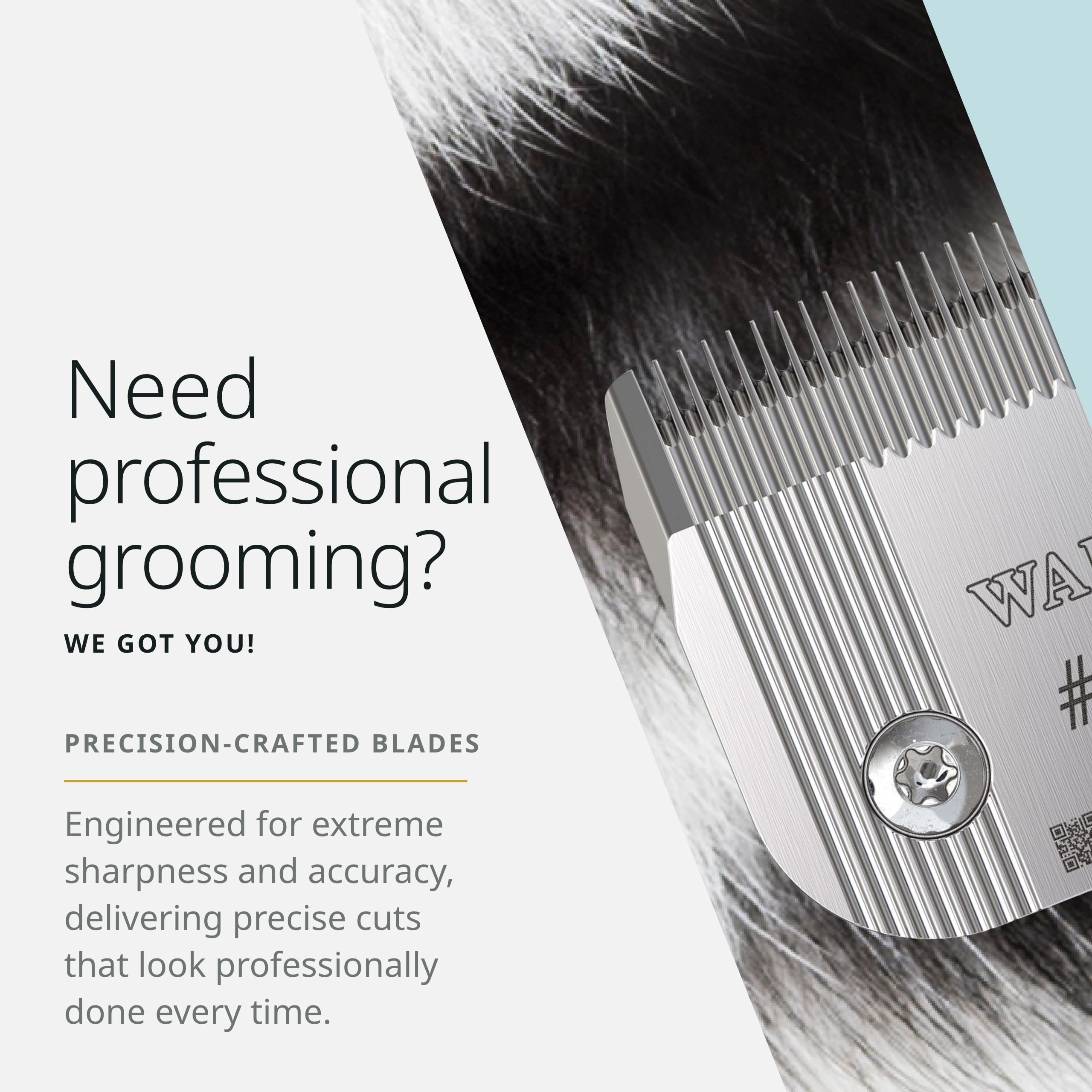 WAHL Pro Animal Prime Series Blades - Professional Fine Tooth Pet Clipper for Horse, Cat & Dog Grooming - Made from High-Carbon