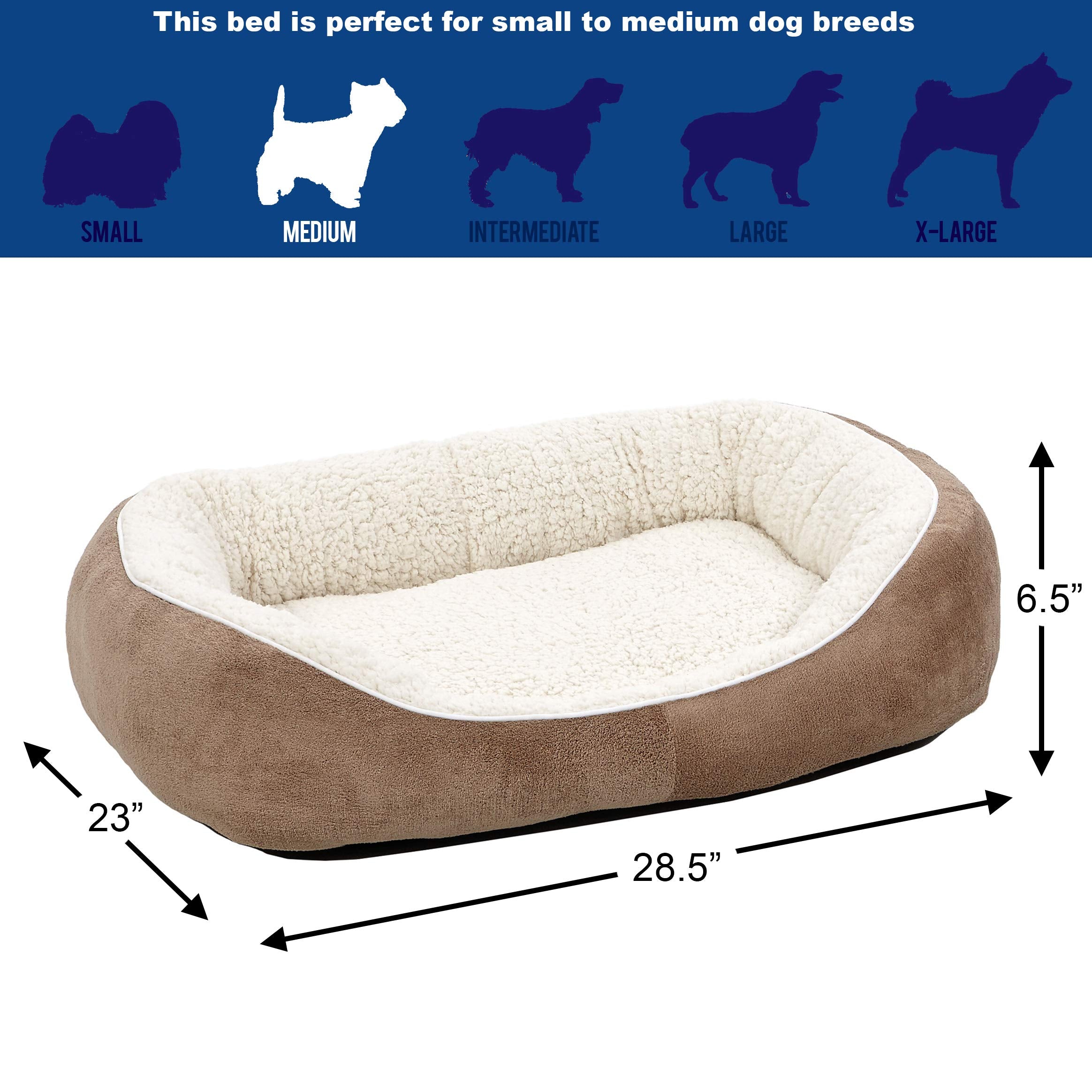Midwest Homes For Pets Cuddle Bed, Taupe, Medium