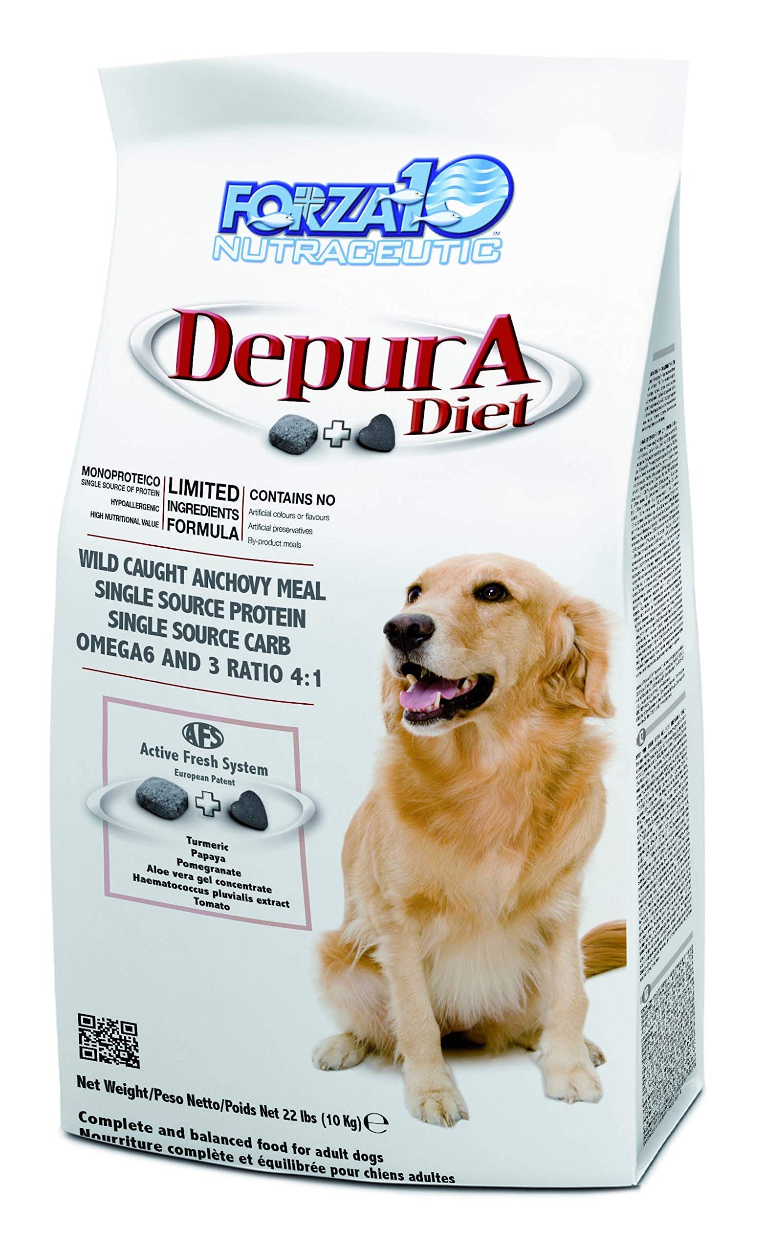 Forza10 Active Depura Daily Life Protection Dry Dog Food, Limited Ingredient Gluten Free All Natural Ingredients Omega 6 Vet Rec