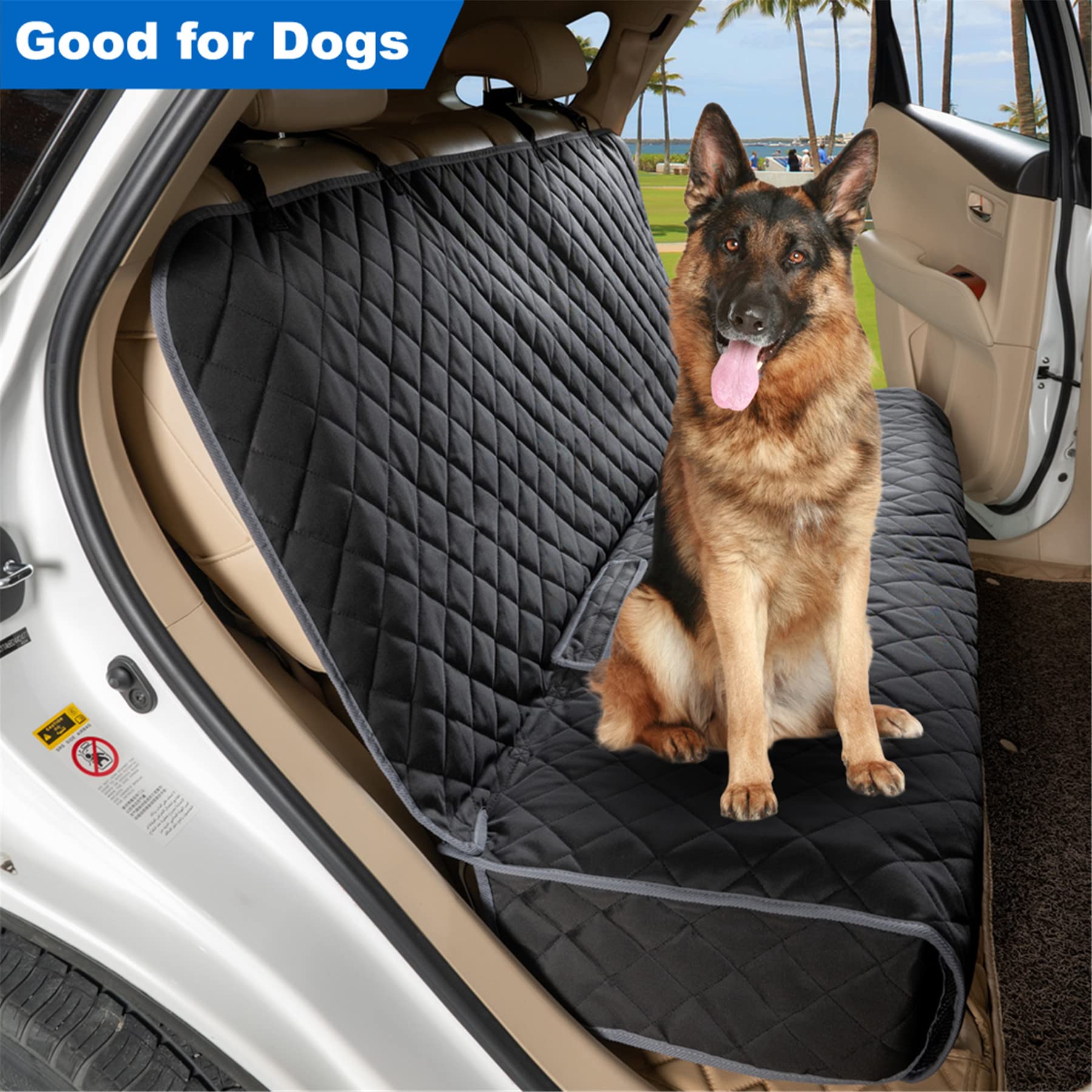 Viewpets Bench Car Seat Cover Protector - Waterproof, Heavy-Duty And Nonslip Pet Car Seat Cover For Dogs With X-Large Size Fits