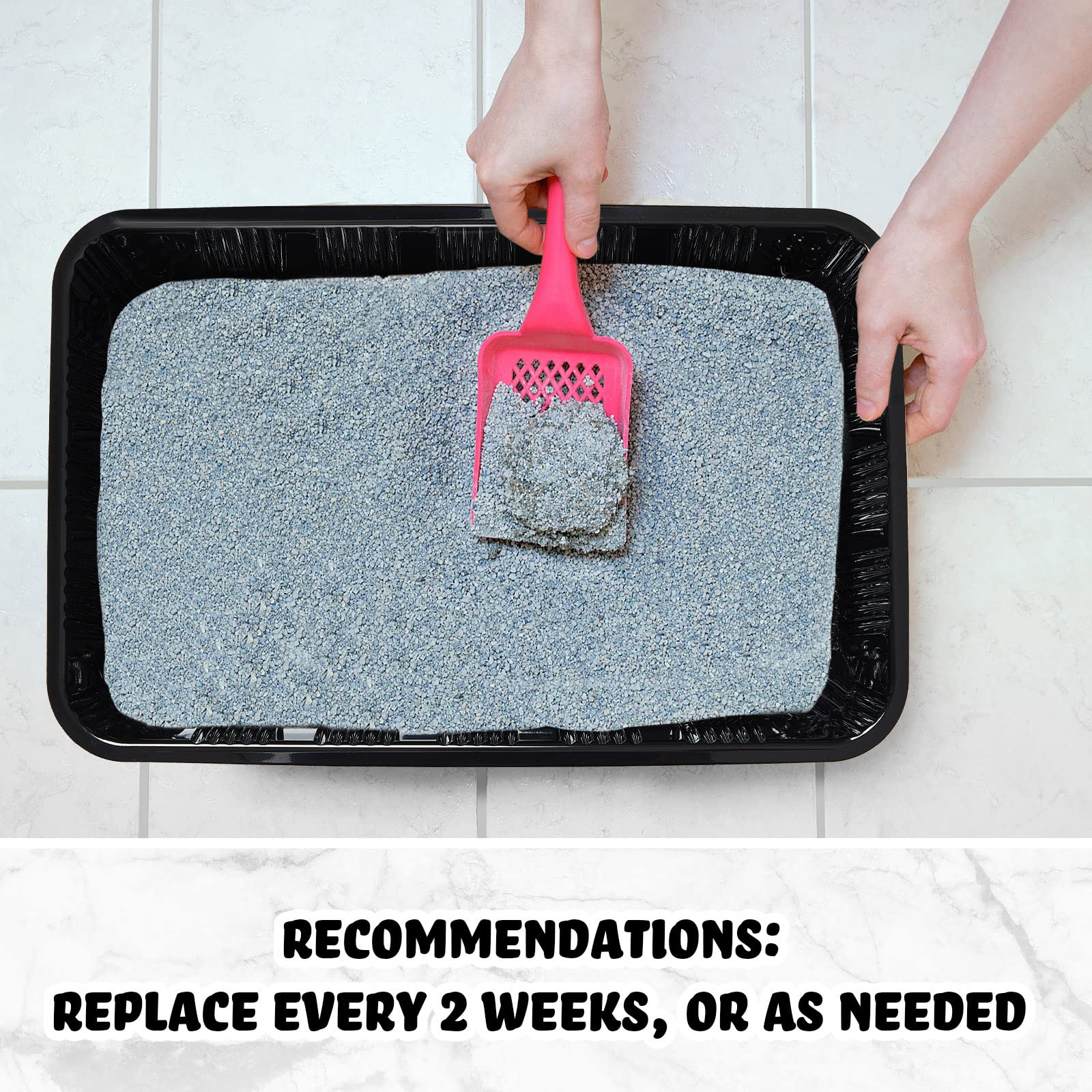 Tessco For You 60 Pack Cat Disposable Litter Boxes Plastic Kitty Litter Trays Recyclable Pans For Pet Travel, 16.7 X 10.5 X 3.4