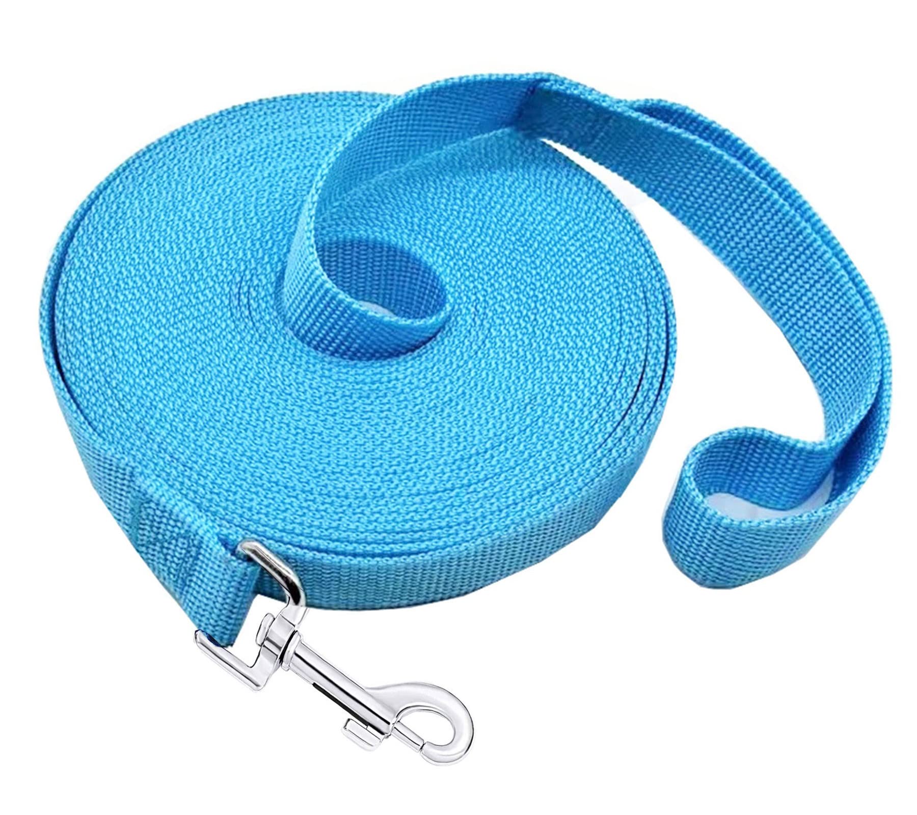SALO Nylon Training Dog Leash for Small Medium Large Dogs, 3/4 Inch Wide, 20ft 30ft 40ft 50ft Long Leash Dog/Puppy Lead for Obed