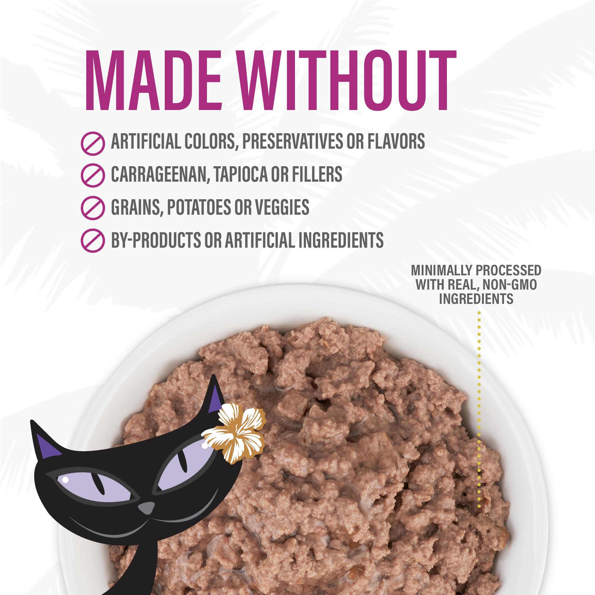 Tiki Cat After Dark Pt  , Beef & Beef Liver, High-Protein and 100% Non-GMO Ingredients, Wet Cat Food for Adult Cats, 3 oz. Cans