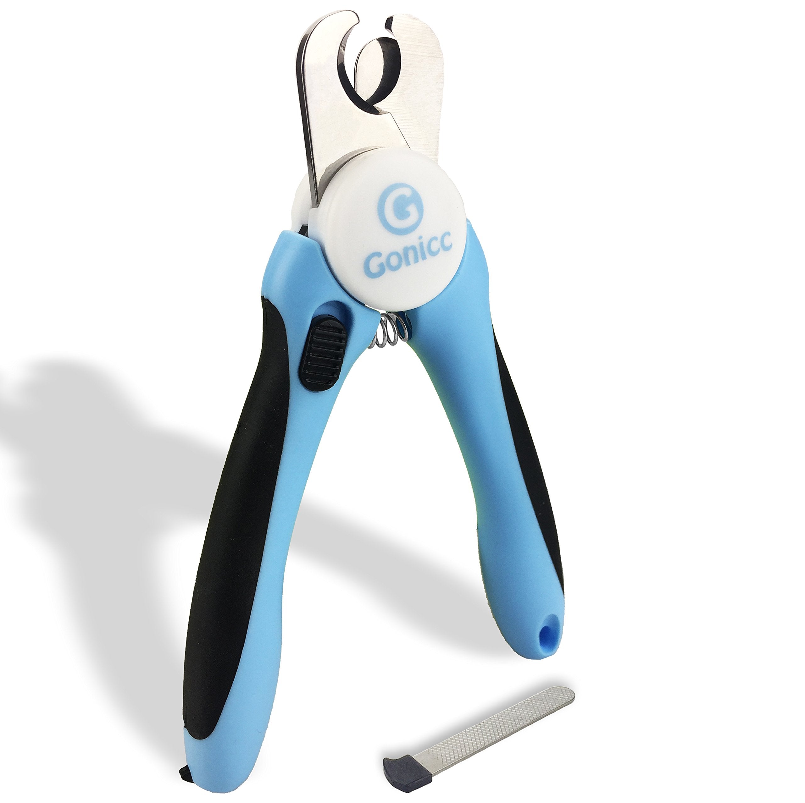 Gonicc Professional Small Dog And Cat Nail Clippers Sharp Stainless Steel Pet Nail Trimmers(With Free Nail File In Handle), For Rabbit, Small Animal, With Safety Guard To Avoid Overcutting