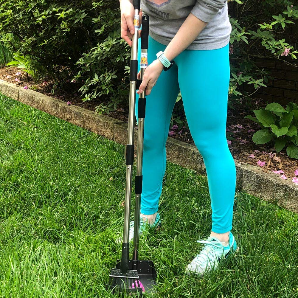 Bodhi Dog Metal Long Handle Tray And Rake Pooper Scooper | Perfect For Small, Medium, Large, Xl Pets - Great For Grass, Street And Gravel