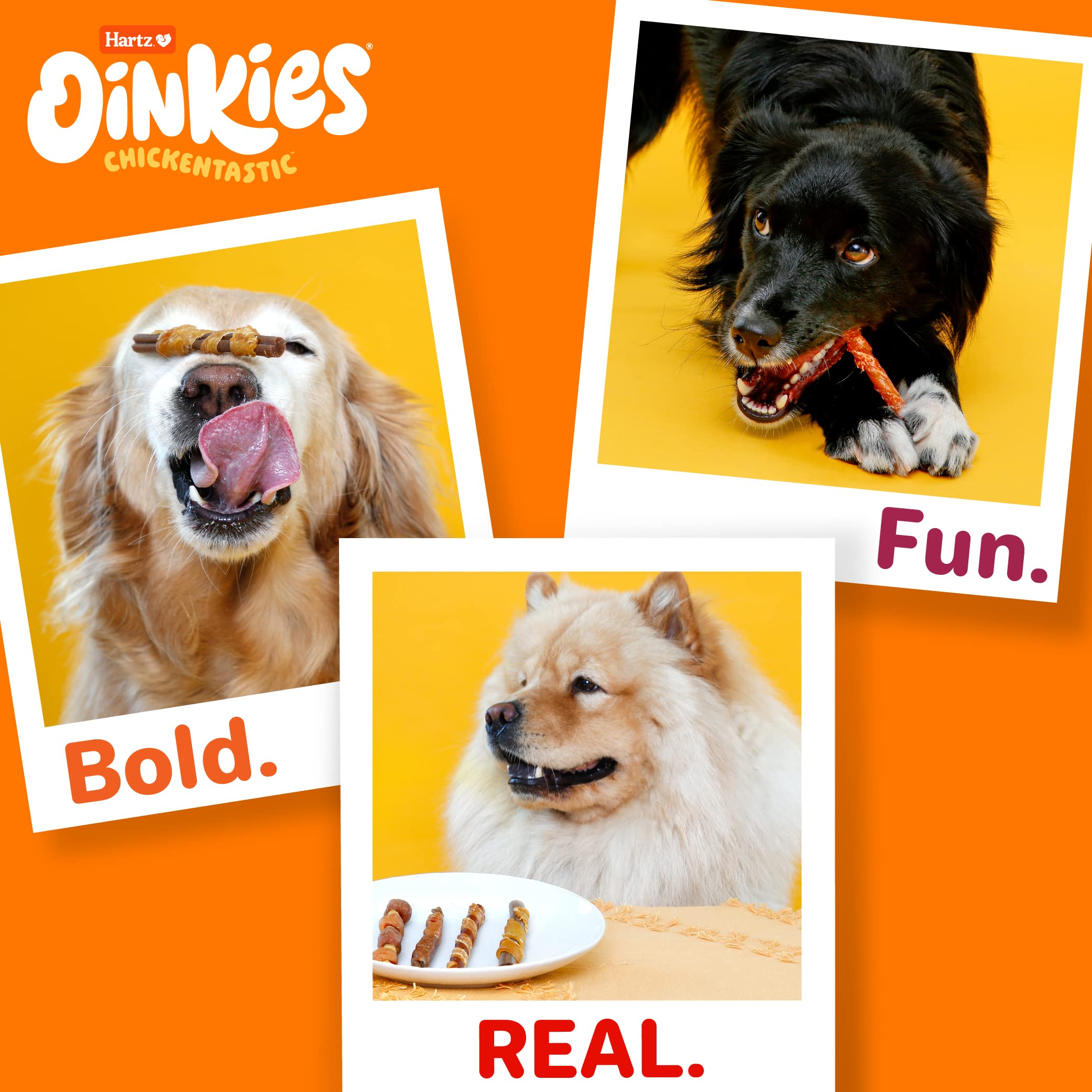 Hartz Oinkies Chickentastic Tender Bullies for Dogs