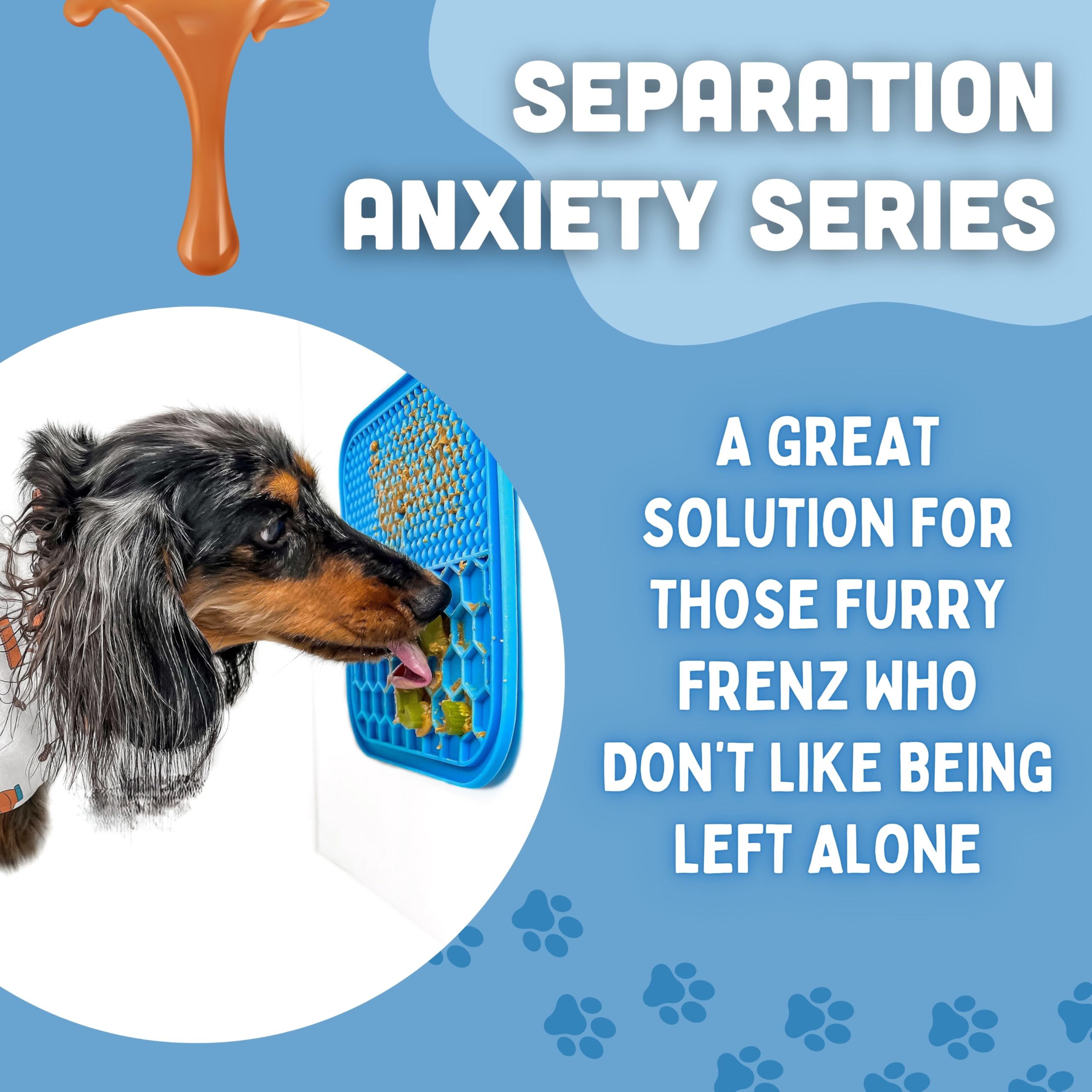 Zen Frenz Premium Lick Mat For Dogs & Cats With Suction Cups And Spatula Spreader For Pet Separation Anxiety Relief, Slow Feeder