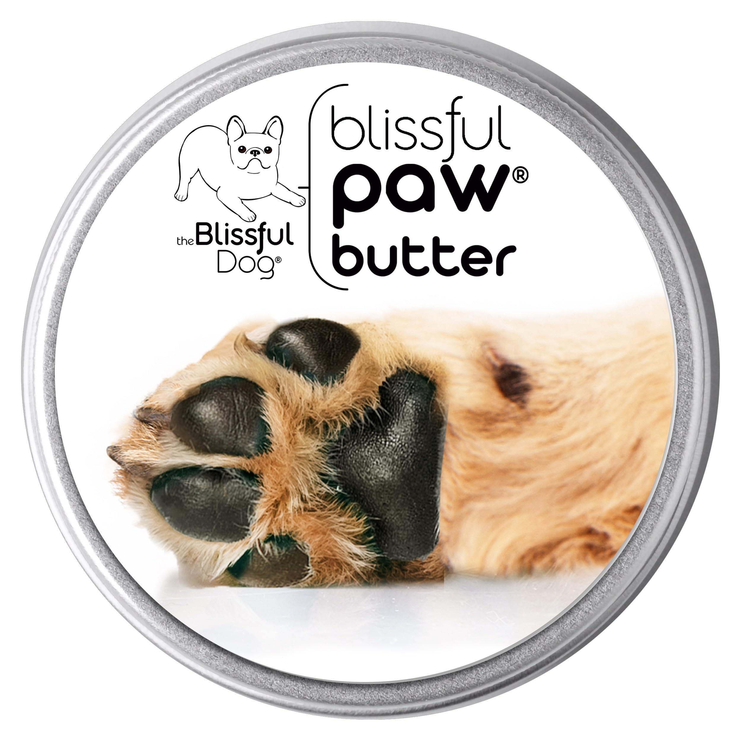 The Blissful Dog Paw Butter, Moisturizer for Dry Paw Pads, Softens and Protects a Rough Paw in Winter, Versatile, Lick-Safe Dog 
