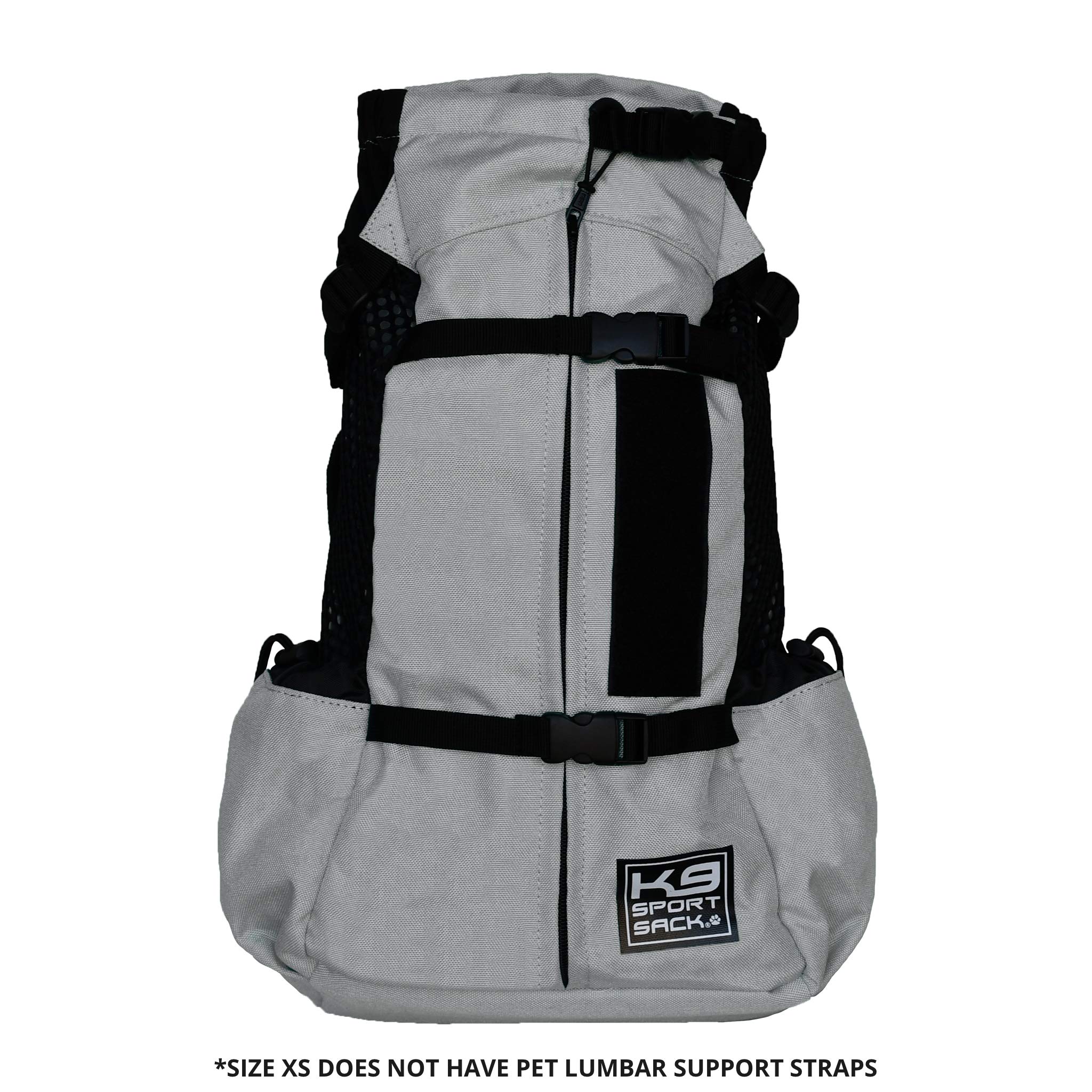 K9 Sport Sack Air 2 - X-Small, Light Grey - Ideal for Dogs with 9-12    Back Length - Durable, Breathable Backpack-Style Carrier