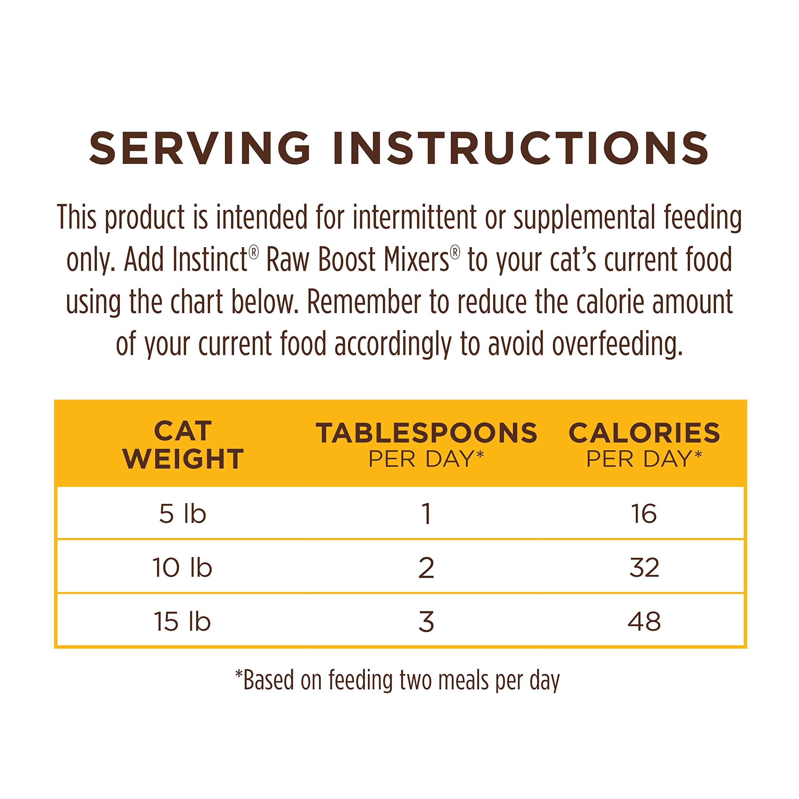 Instinct Raw Boost Mixers Freeze Dried Raw Cat Food Topper, Grain Free Cat Food Topper 6 Ounce (Pack of 1)