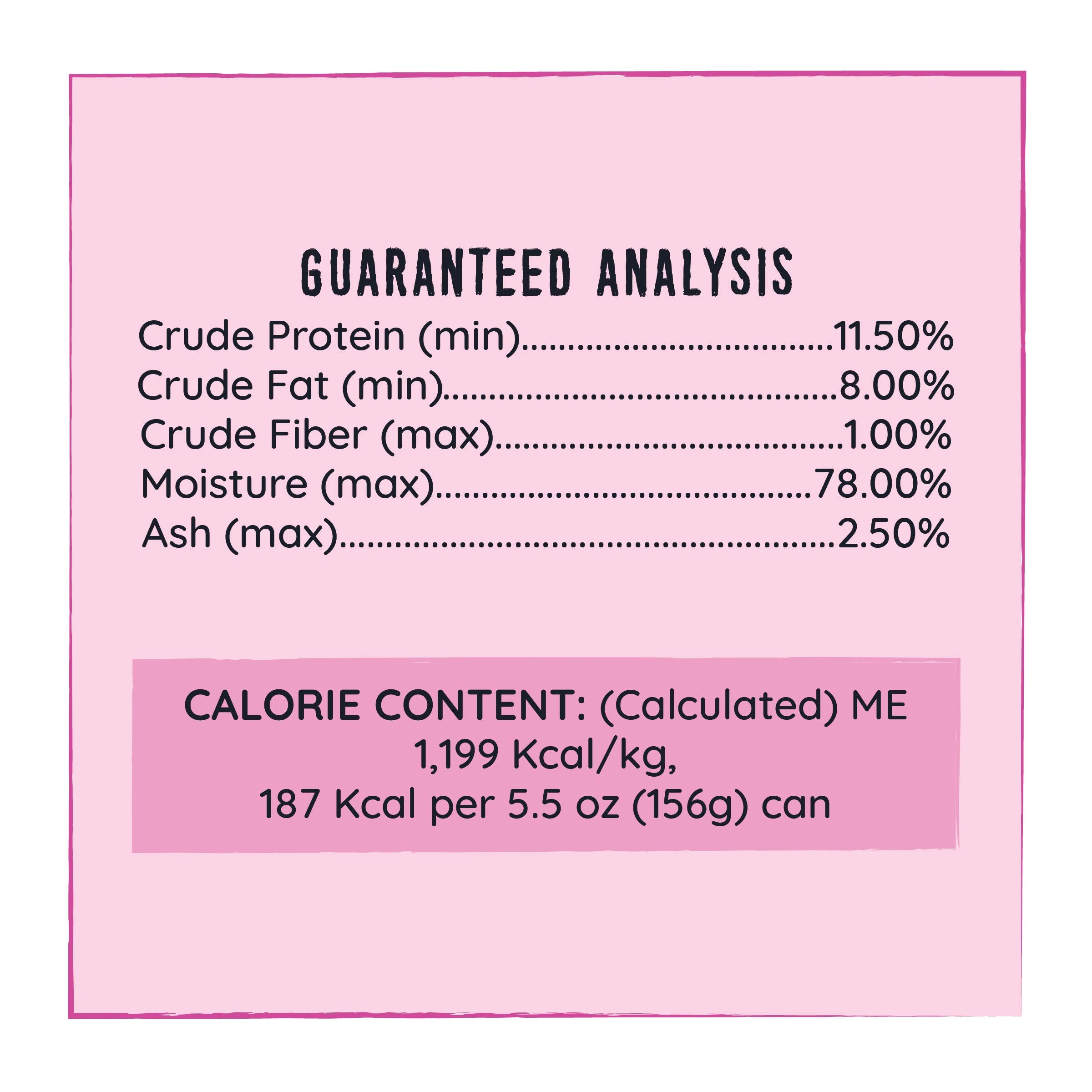 Hound & Gatos Wet Cat Food, 98% Pork, Grain Free Pate Cat Food, Real Meat, High Protein, Limited Ingredients, No Additives, 5.5