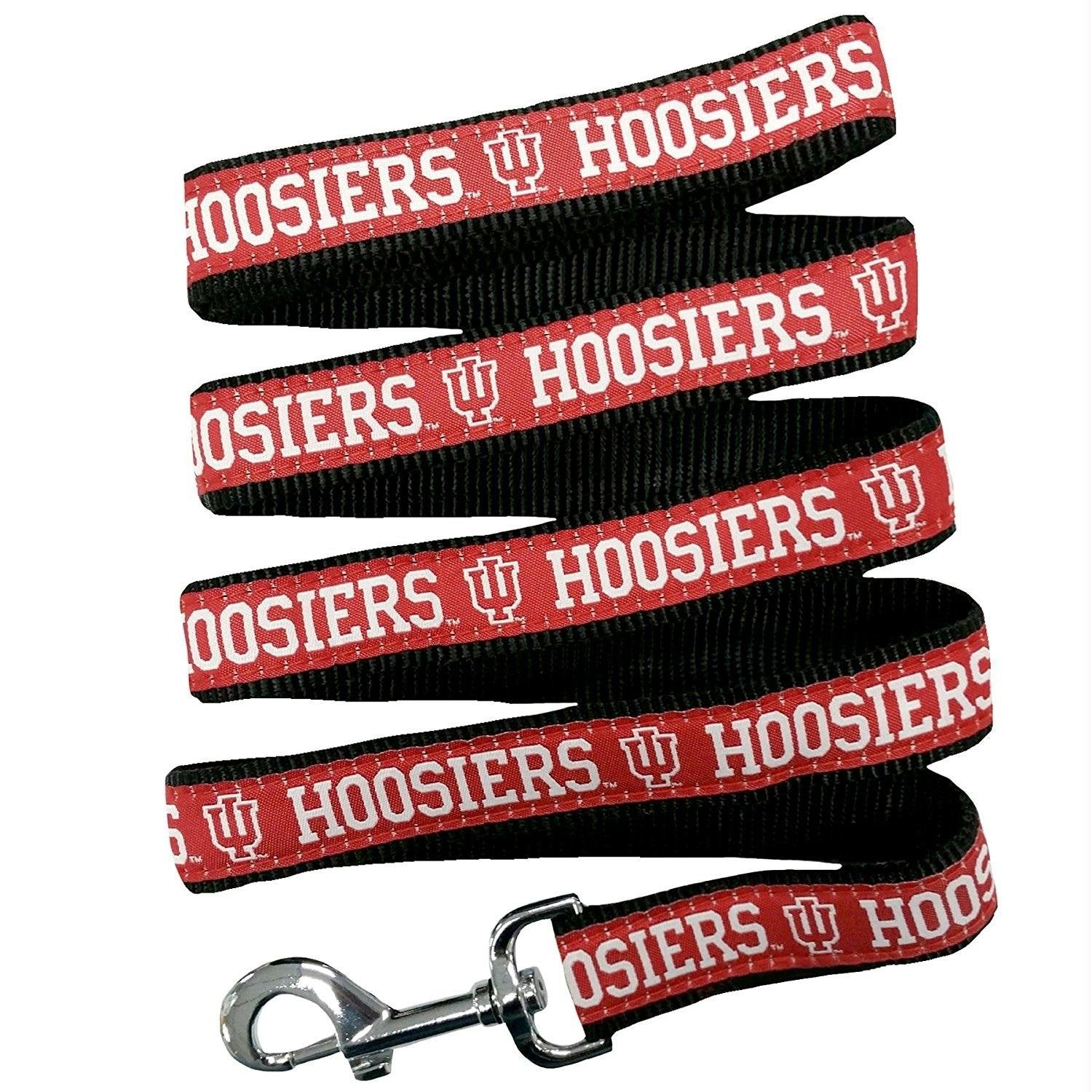 Ncaa Pet Leash, Small, Indiana Hoosiers, Dog Leash, Shiny & Colorful Leash For Dogs & Cats Licensed By The Ncaa