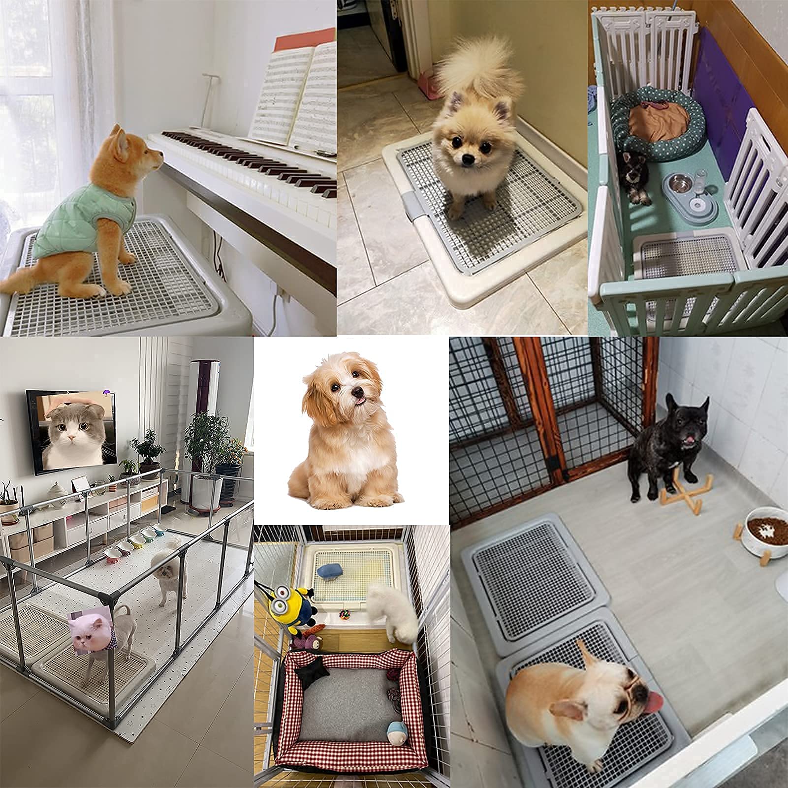 Smart Paws 3 Sizes Small Puppy Dog Toilet,Poodles Training Tray,Yorkie Pet Pads Holder
