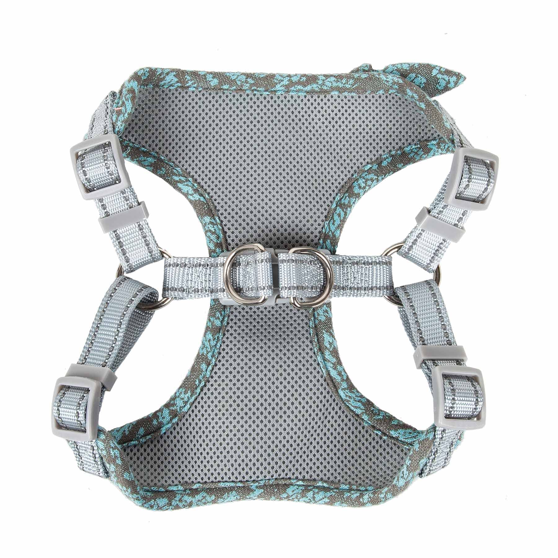Pet Life ® 'Fidomite' Dog Harness With Built-In Designer Textured Dog Bowtie - Pet Harness With Reversible And Breathable Micro-Mesh And Stainless Steel Dog Leash Connecting Loops