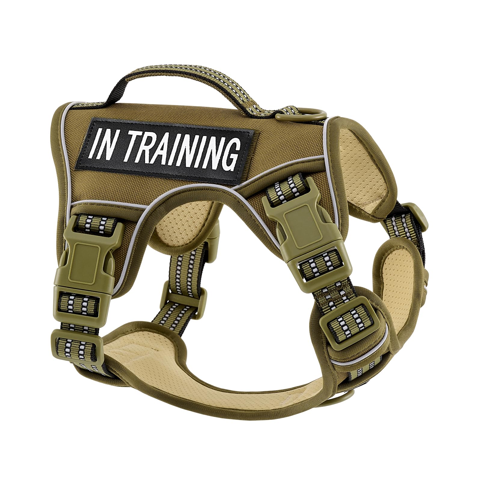 Xsmall No Pull Dog Harness For Small Sized Dogs, Adjustable Vest For Easy Walking, Breathable Oxford Material, Reflective Strips