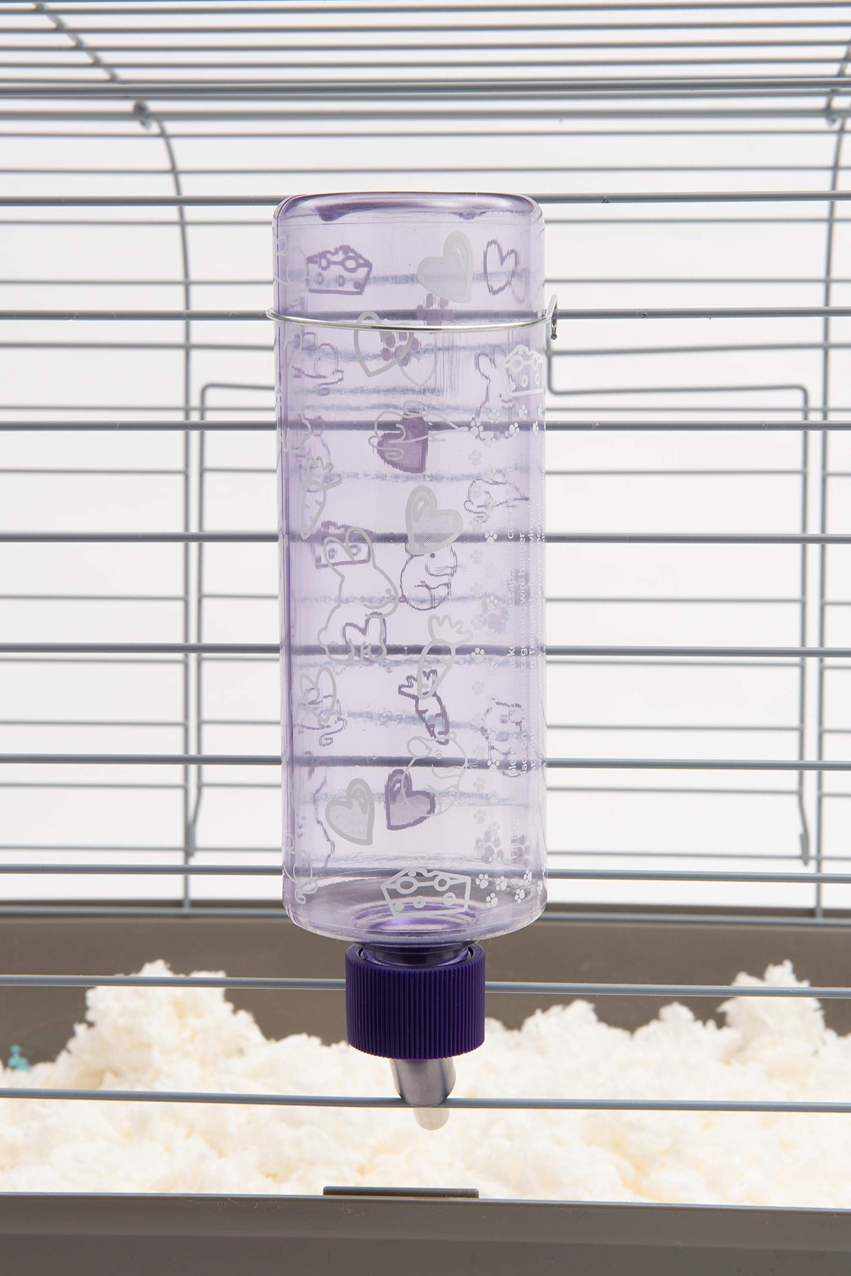 Lixit Standard Cage Water Bottles For Rabbits, Ferrets, Guinea Pigs, Hamsters, Rats, Mice And Other Small Animal'S (16 Ounce, Clear)