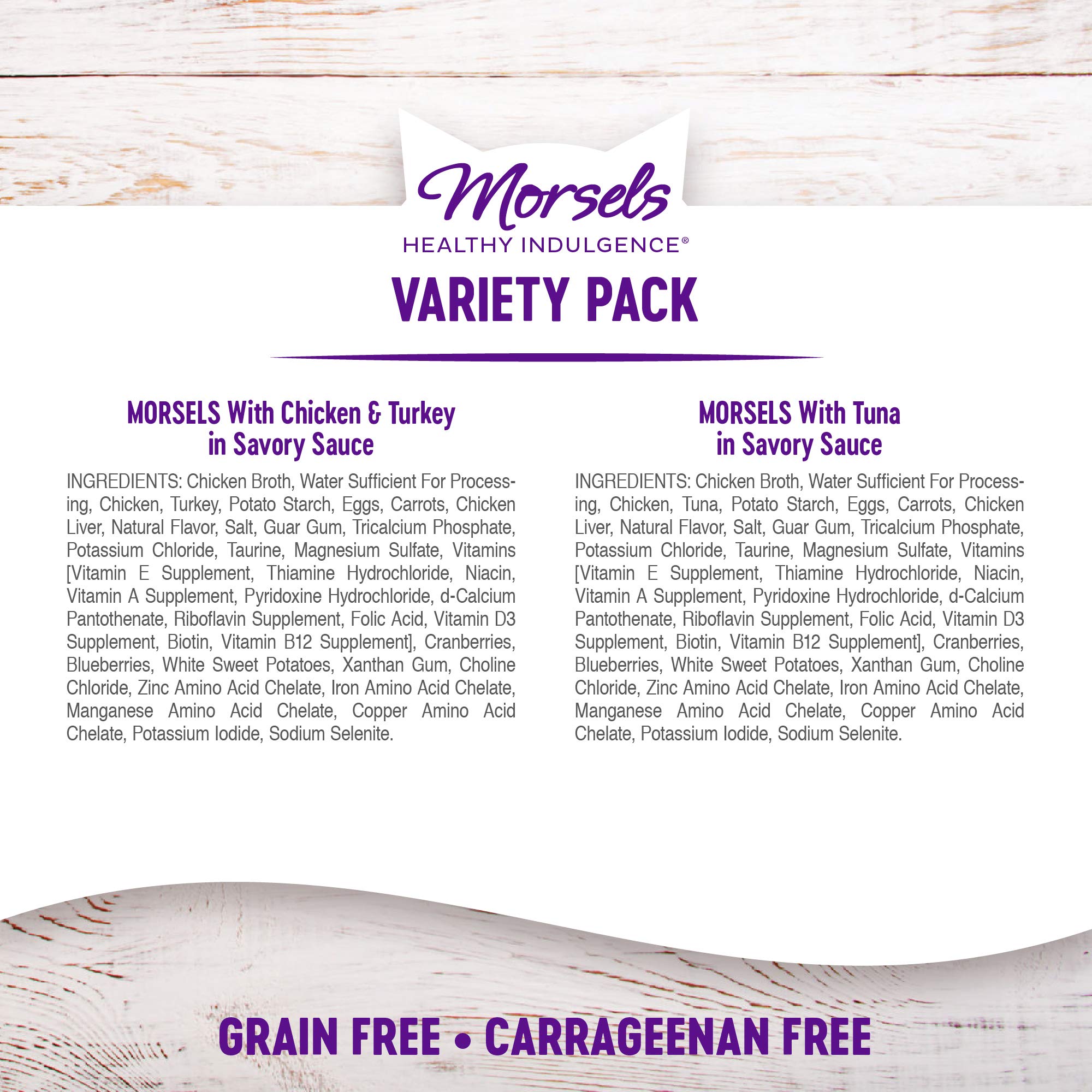 Wellness Healthy Indulgence Morsels Grain-Free Wet Cat Food, Made with Natural Ingredients and Quality Proteins, Complete and Ba