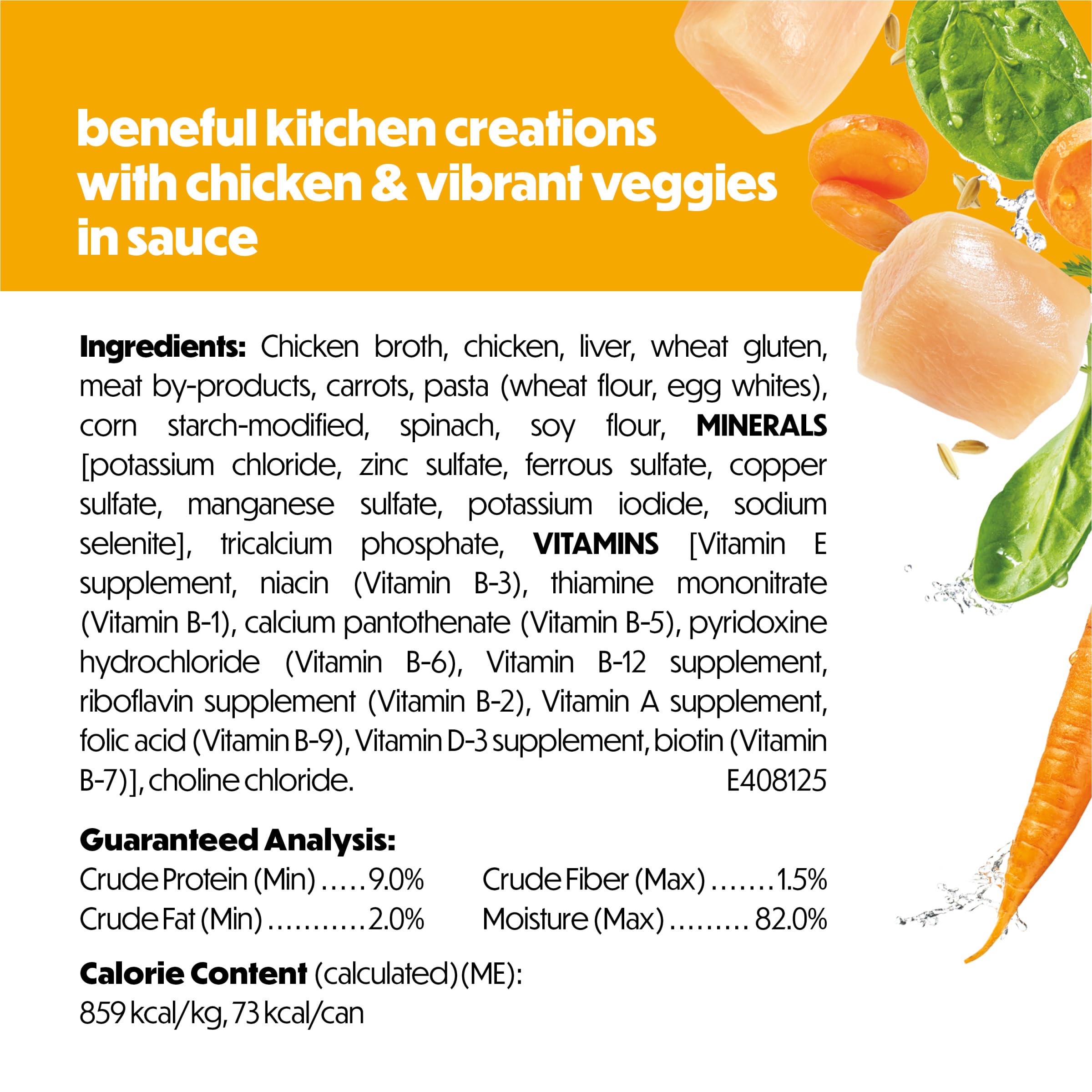 Purina Beneful Wet Dog Food, Medleys Romana Style With Chicken, Carrots, Pasta and Spinach in Sauce - (Pack of 12) 3 oz. Cans