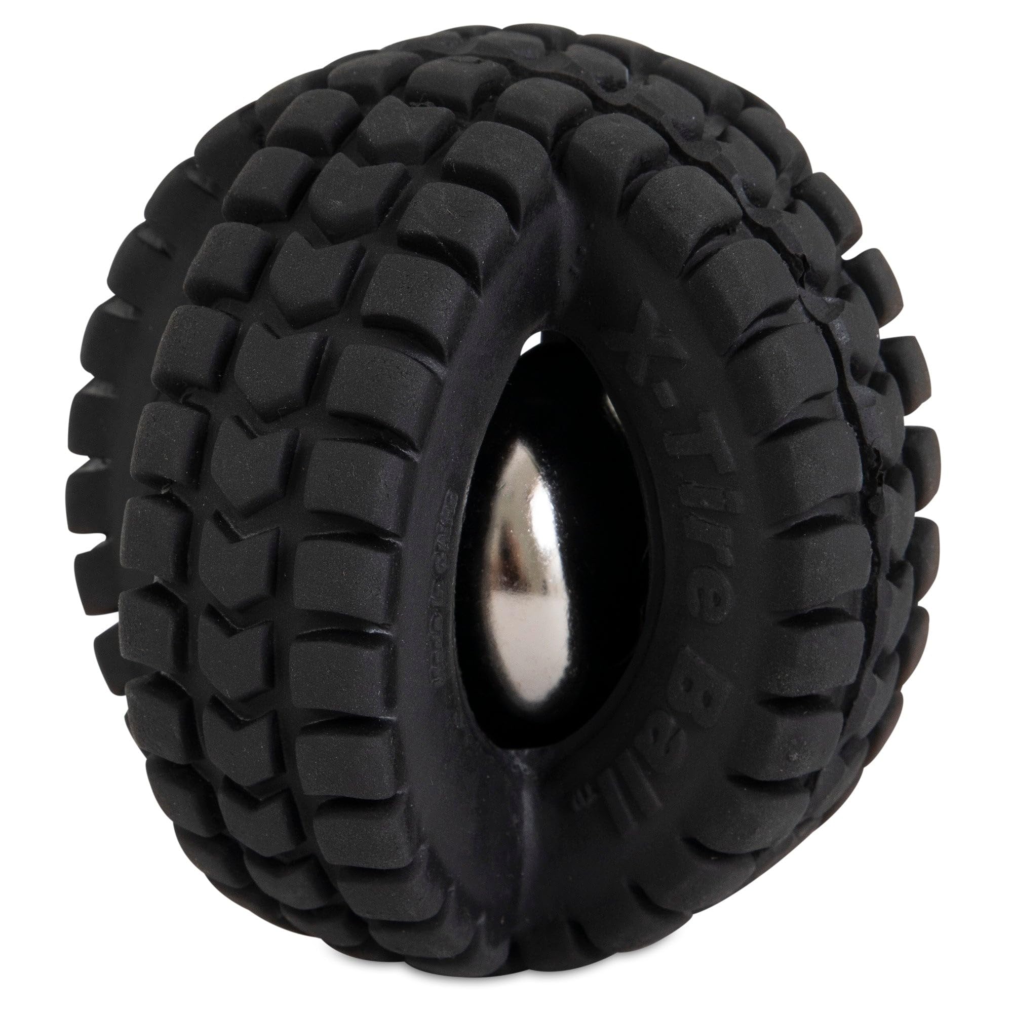 Pet Qwerks X-Tire Ball Dog Toys - Jingle Interactive Chew Toy - Small