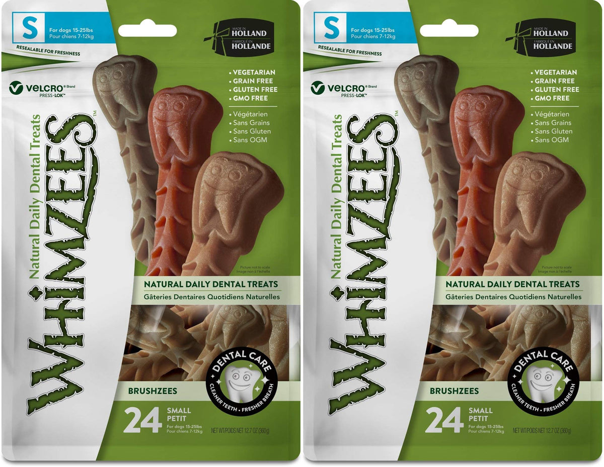 Whimzees (2 Packages) Toothbrush Star Small Value Bag, 24 Ct Each2