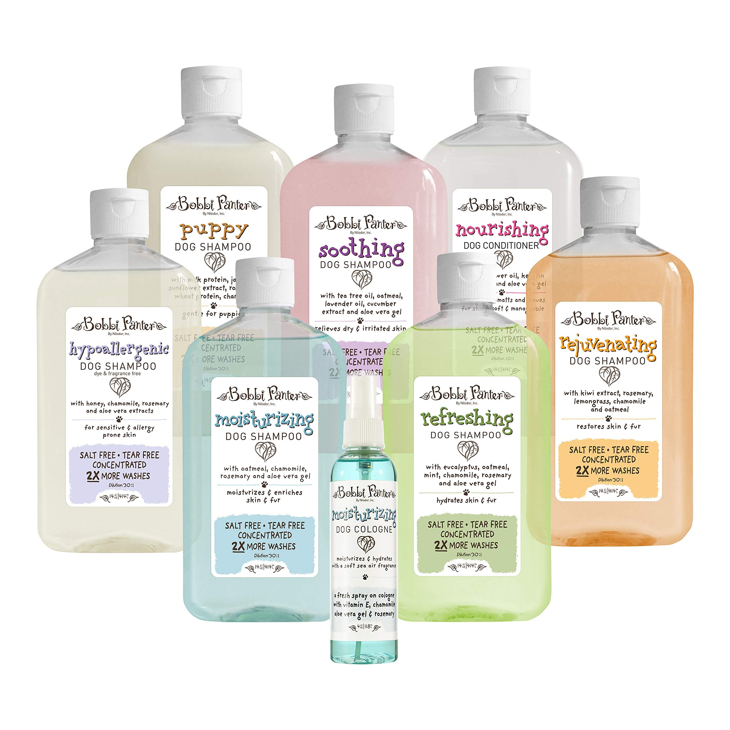 Bobbi Panter Nourishing Dog Conditioner - Detangles & De-Matts With Natural Safflower Oil, Keratin, Shea Butter, Aloe Vera For Fur, Sea Air Scent, 10:1 Concentrate, Made In The Usa, 14 Oz.