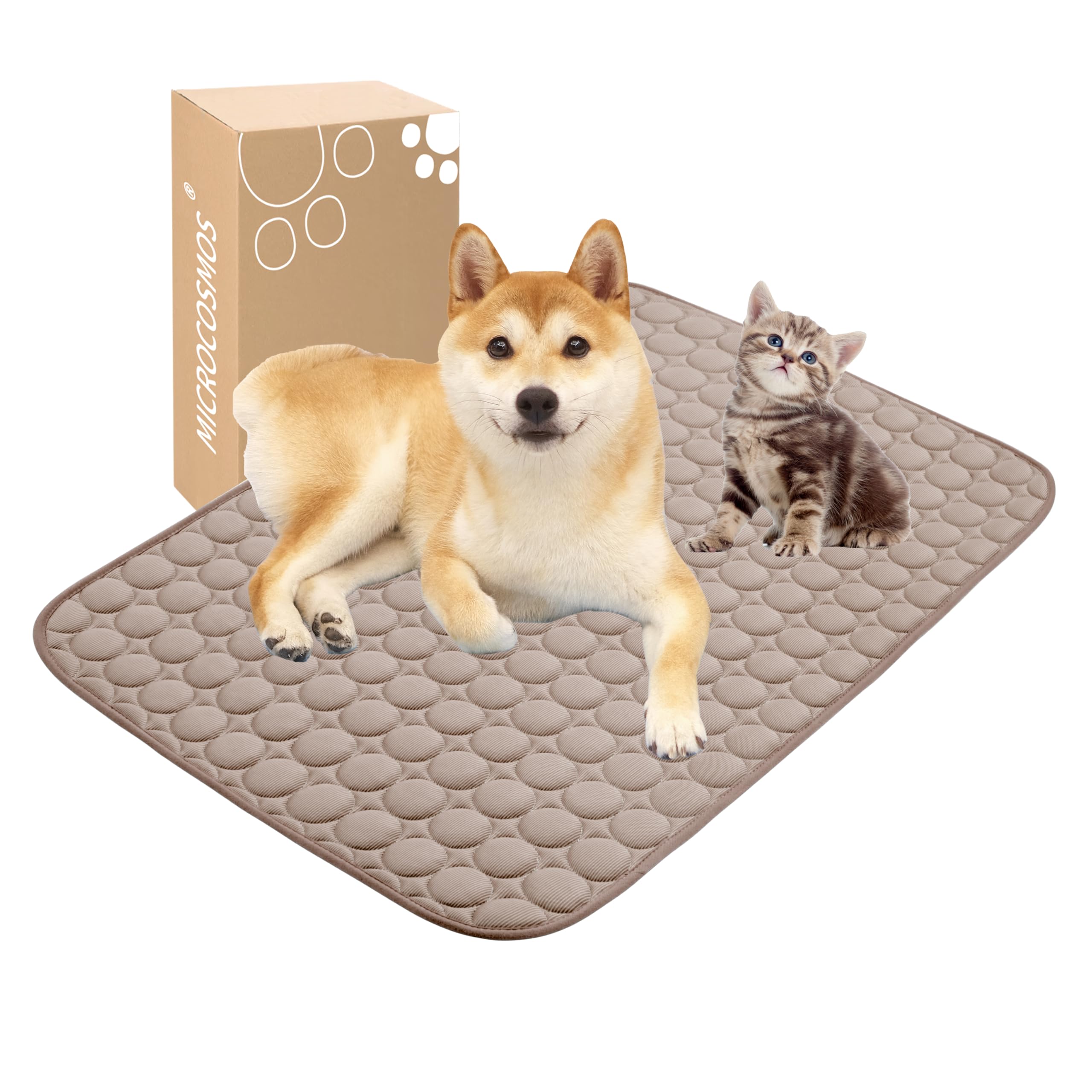 Microcosmos Summer Cooling Mat & Sleeping Pad- Water Absorption Top, Ez Clean, Easy Carry, Materials Safe. Keep Cooling For Pets