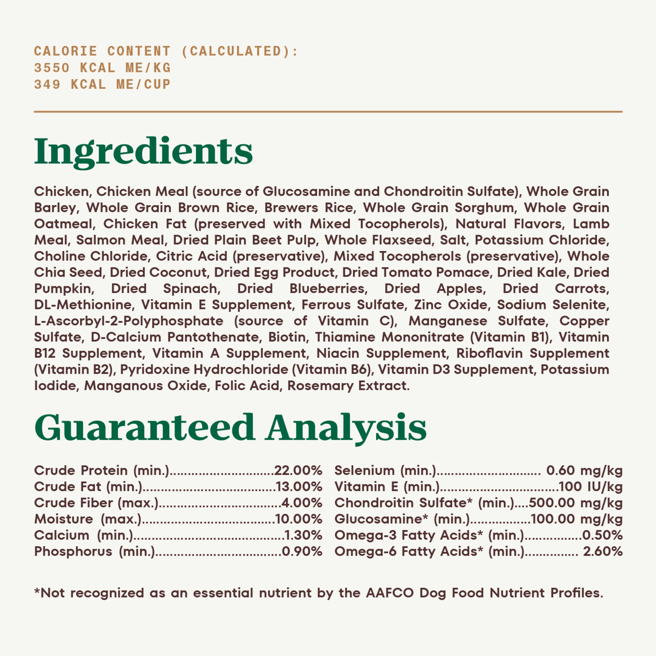 Nutro Ultra Adult Large Breed Dry Dog Food, Chicken, Lamb and Salmon Protein Trio, 24 lb Bag