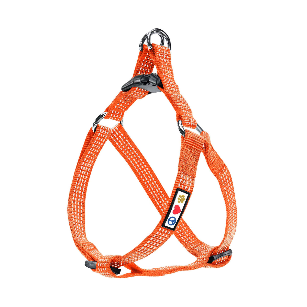 Pawtitas Reflective Step In Dog Harness Or Reflective Vest Harness, Comfort Control, Training Walking Of Your Puppy/Dog Extra Small Dog Harness Xs Orange Dog Harness