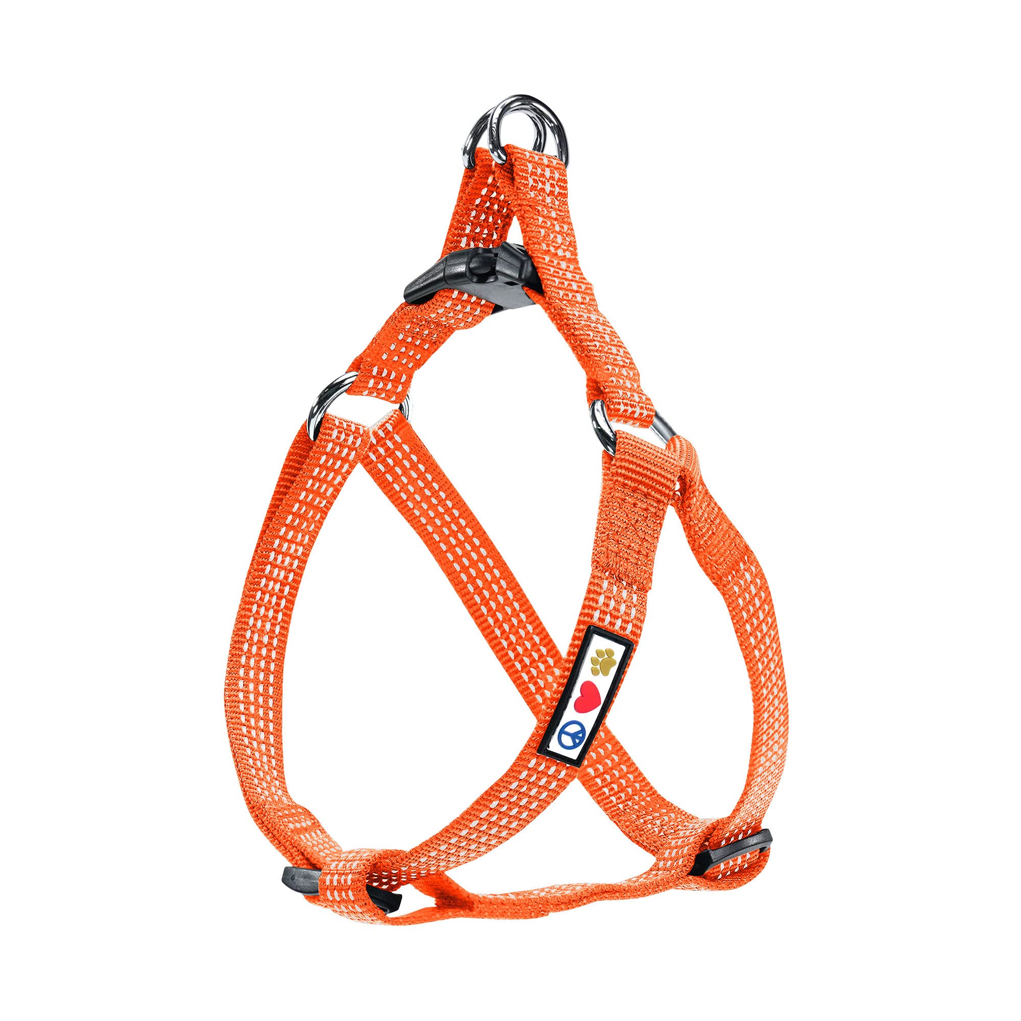 Pawtitas Dog Harness For Large Dogs Orange Dog Harness Step In From A Senior Dog To A Puppy Harness Adjustable Reflective Dog Ha