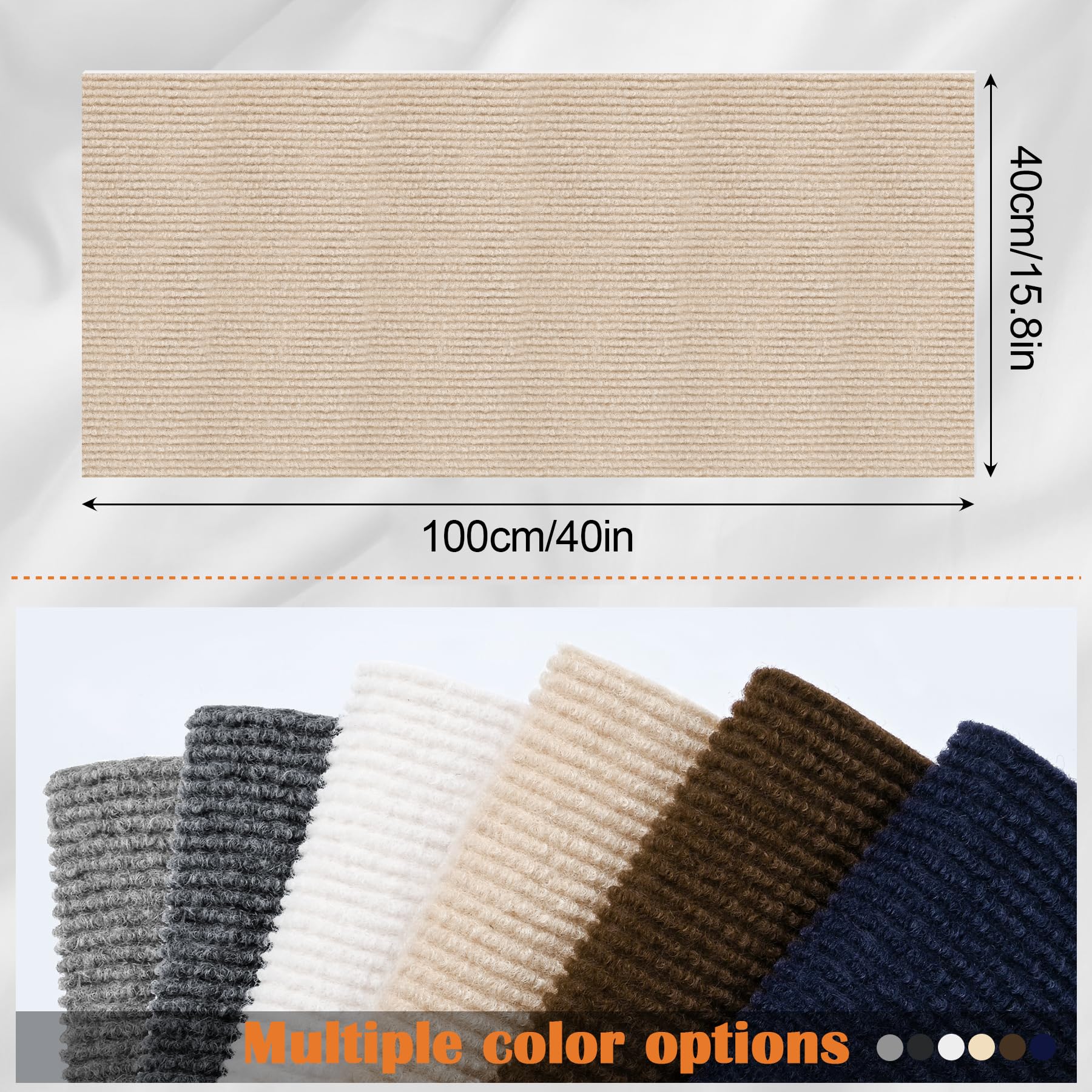 Inchoco Cat Scratching Protectors For Furniture - 40'' X 15.8'' Trimmable Self-Adhesive Cats Claws Scratch Pads, Diy Climbing Co
