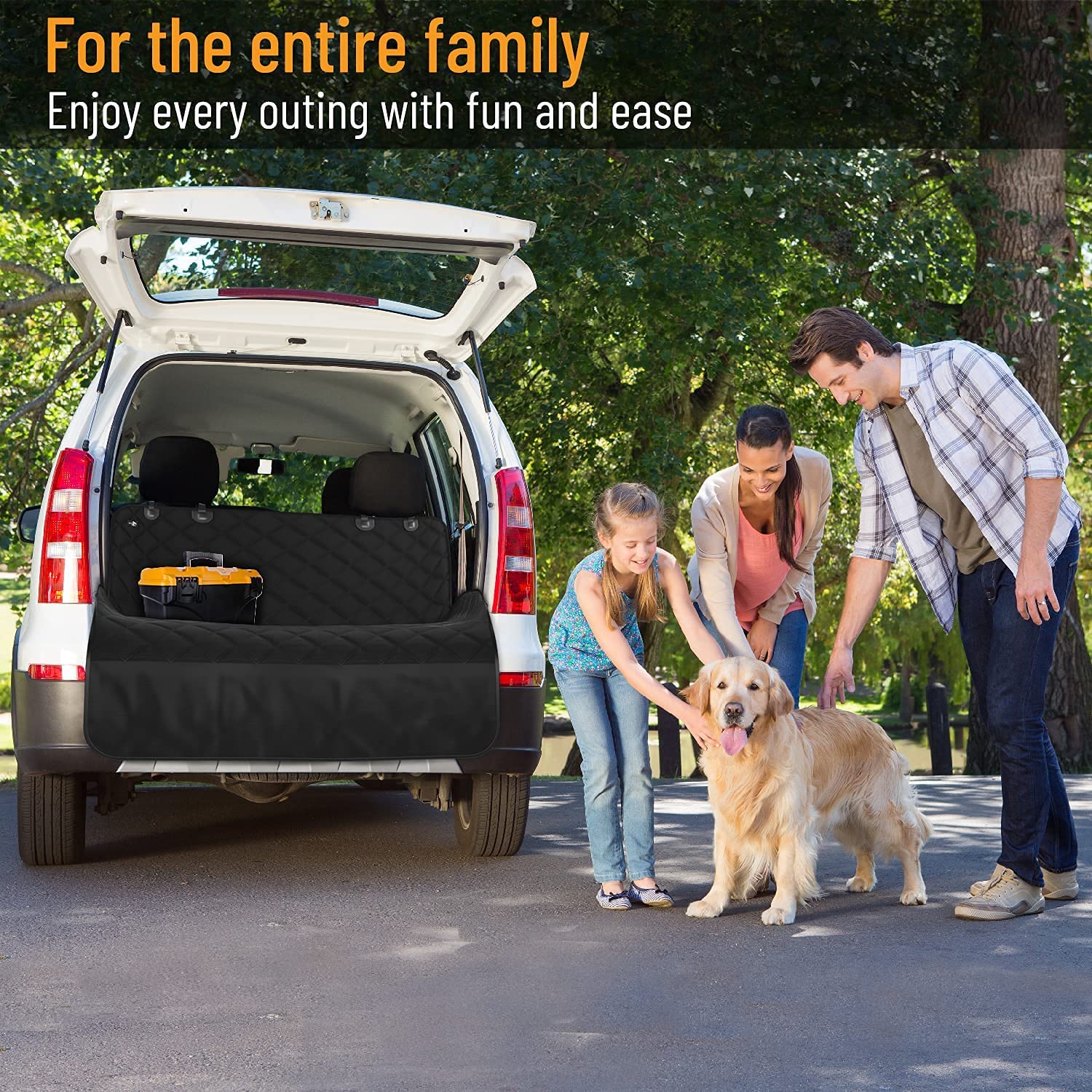 Active Pets Cotton Suv Cargo Liner For Dogs, Durable Non Slip Vehicle Seat Cover, Protects Against Dirt & Fur, Pet Cargo Liner F