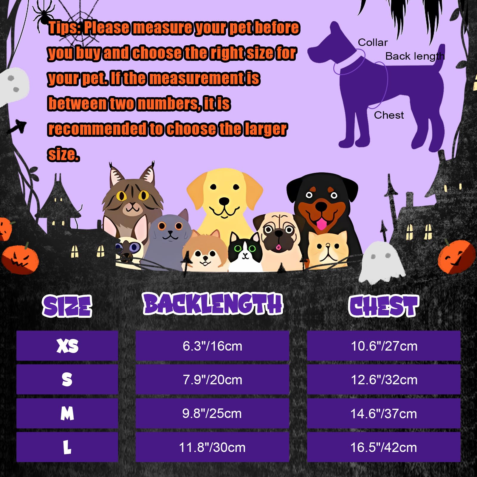 Vavious Dog Sweater Pumpkin Smiley Halloween Pet Costume Pet Tshirt Dog Tees For Small Dogs Chihuahua Clothes 01-Orange X-Small