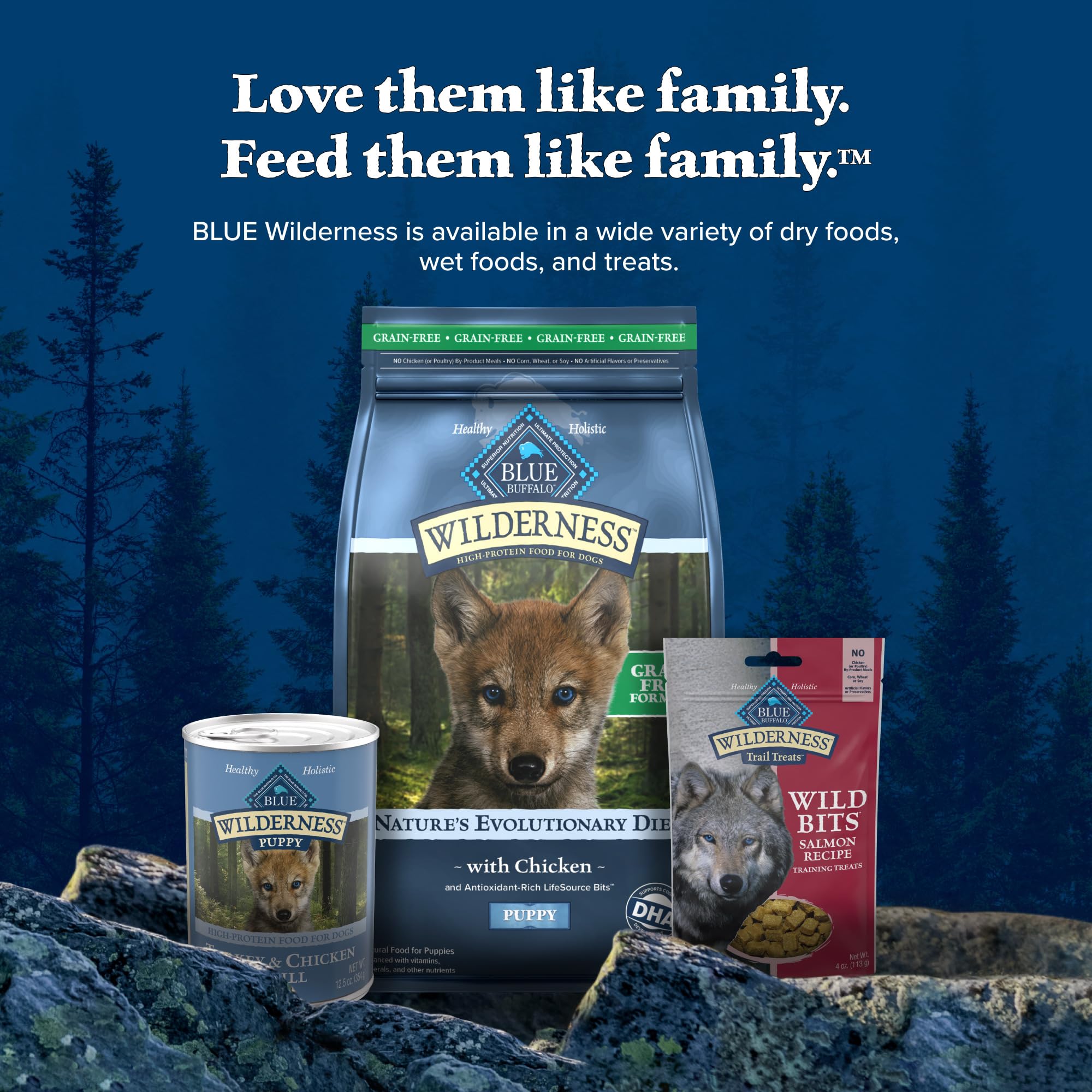 Blue Buffalo Wilderness Puppy High-Protein Dry Dog Food with Real Chicken, Grain-Free, Made in the USA with Natural Ingredients,