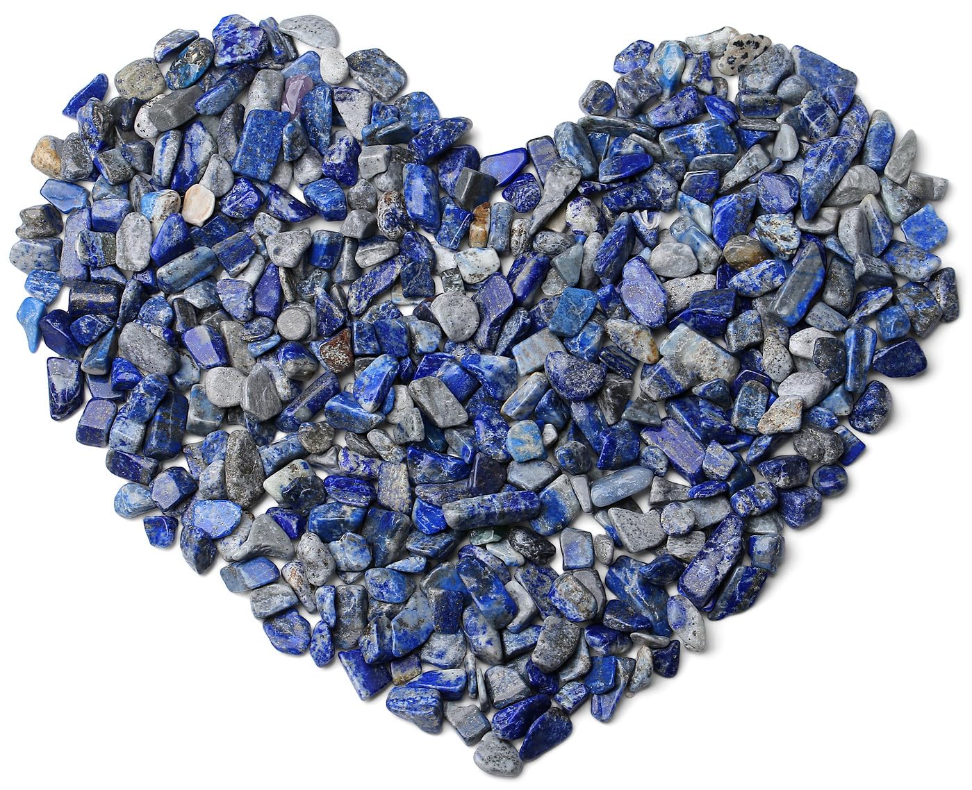 QINJIEJIE 0.9Lbs Lapis Lazuli Rocks for Plants Bulk Succulent Small Stone Natural Decorative Aquarium Gravel Fish Tank Irregular