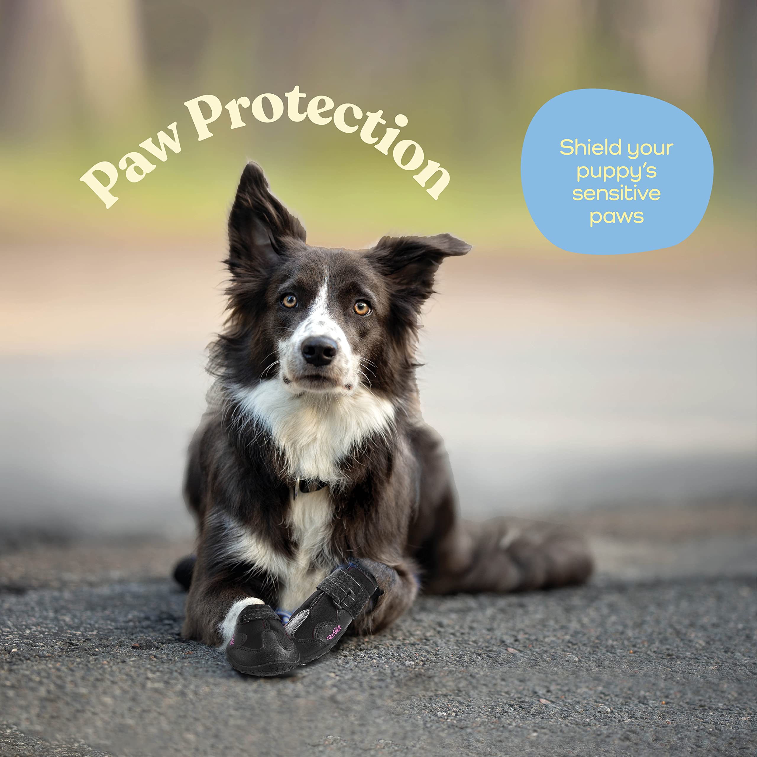 Waterproof Dog Shoes - Stylish Designed Shoes For Dogs - Dog Boots With Non-Slip Rubber Bottom Protects Paw From Hot Or Cold Pav