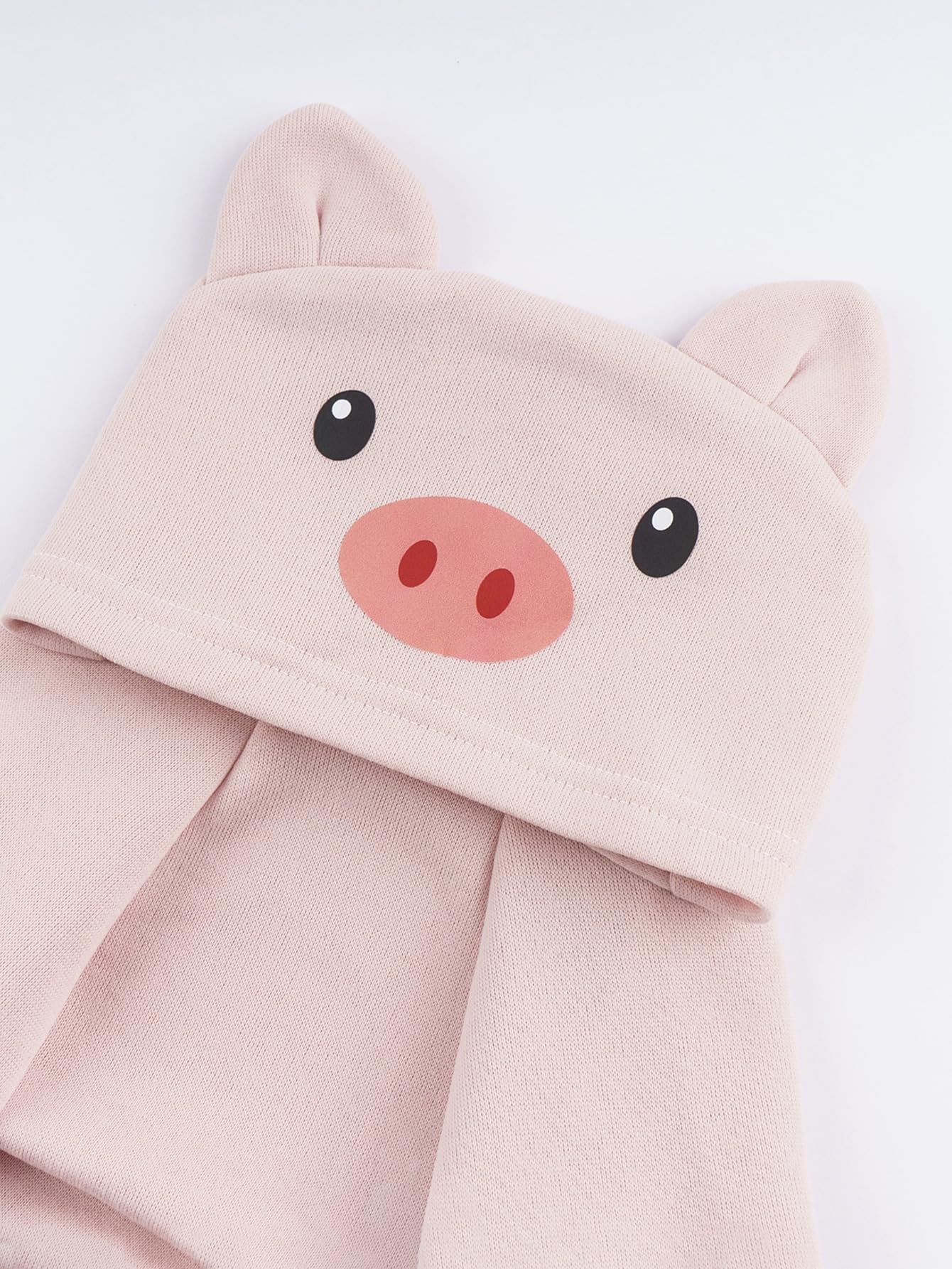 Qwinee Pig Dog Hoodie Dog Warm Jacket Coat Puppy Sweatshirt Christmas Halloween Dog Costume Cosplay Winter Dog Clothes Pet Apparel For Small Medium Dogs Cats Kitten Light Pink L