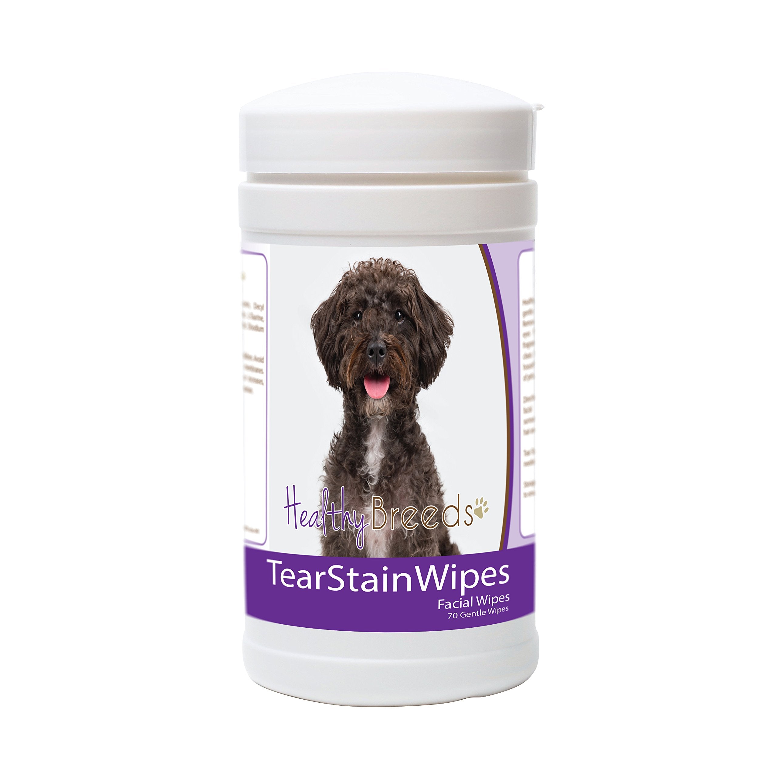 Healthy Breeds Schnoodle Tear Stain Wipes 70 Count