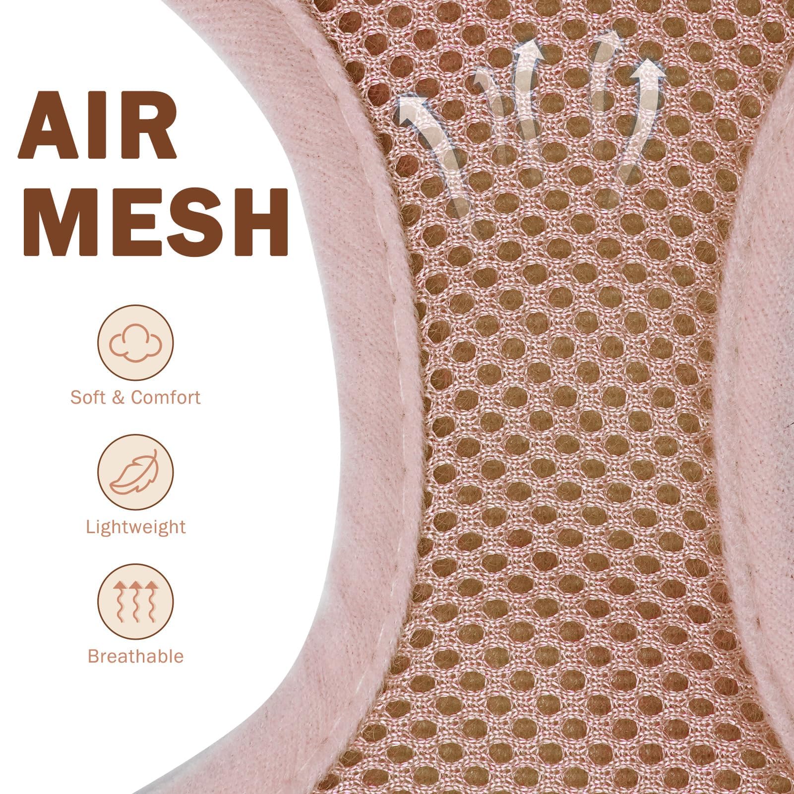 Scenereal No Pull Dog Harness Collar And Leash Set Small Medium Sized Dog, Soft Mesh Step In Puppy Harnesses, No Chock Plaid Adj