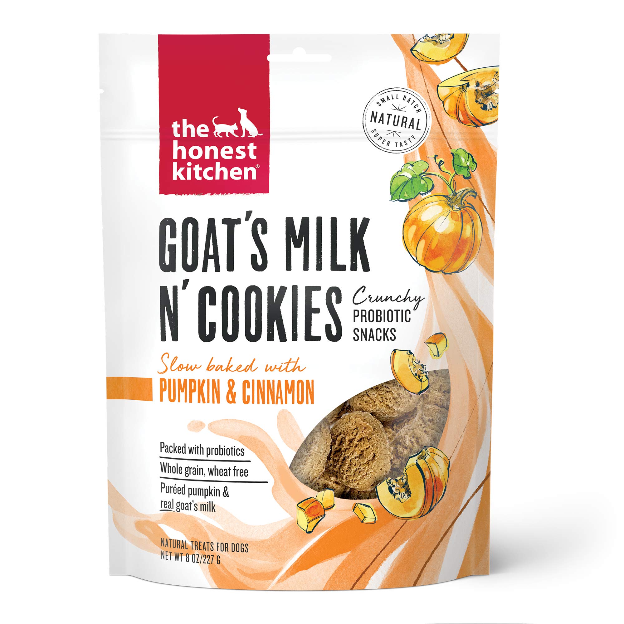 The Honest Kitchen Goats Milk N Cookies: Slow Baked with Pumpkin, 8 oz Bag