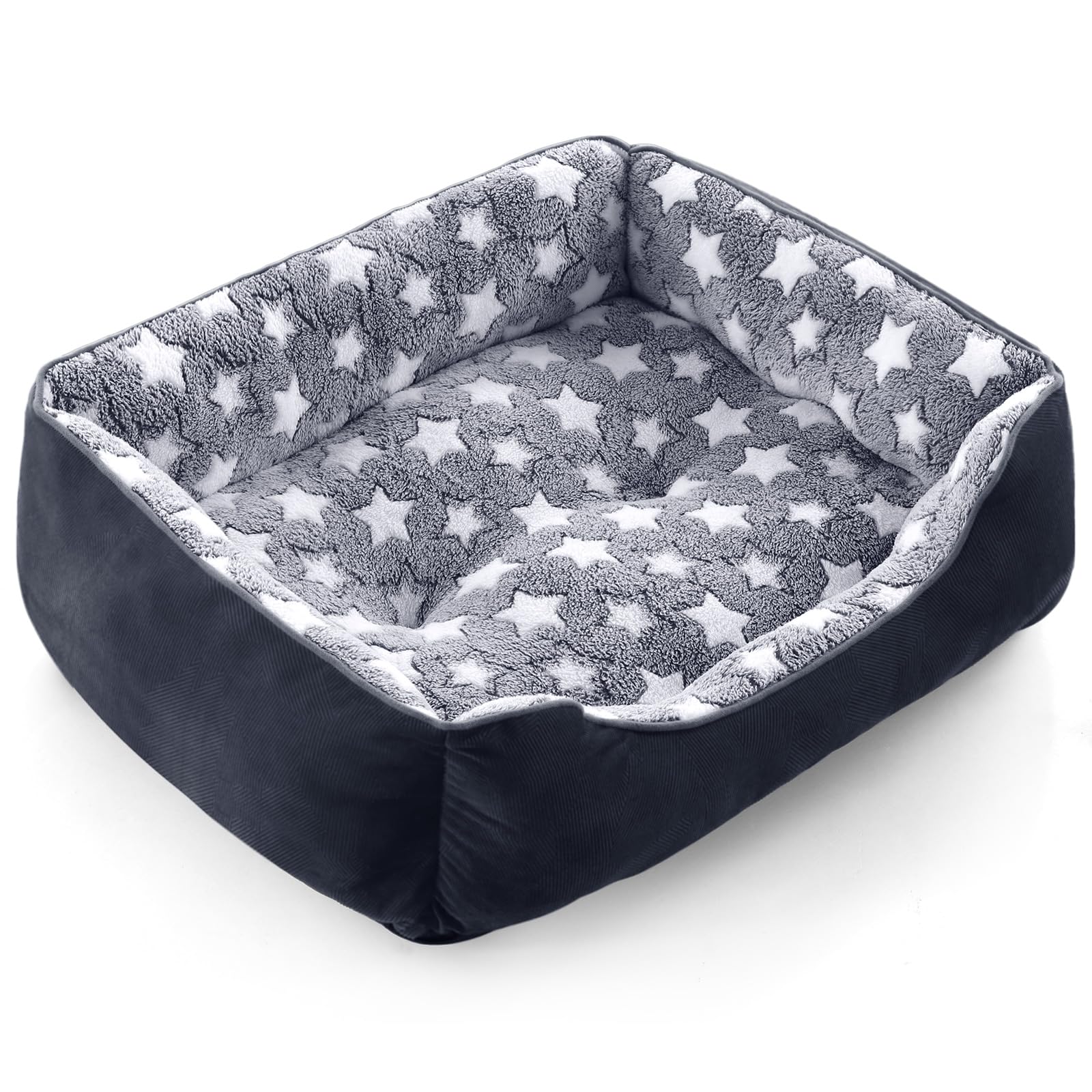 GASUR Rectangle Dog Bed for Large Dogs, Cozy Washable Bed Orthopedic Dog Sofa Bed, Pet Cuddler Anti-Slip Bottom, Soft Calming Sl